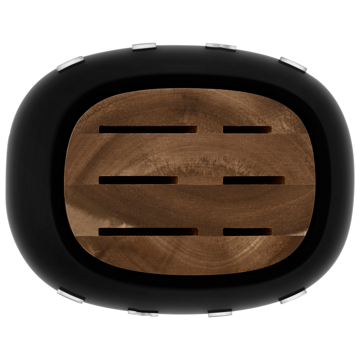 Ensemble porte-couteaux avec 6 couteaux en acier inoxydable de Smeg - Noir