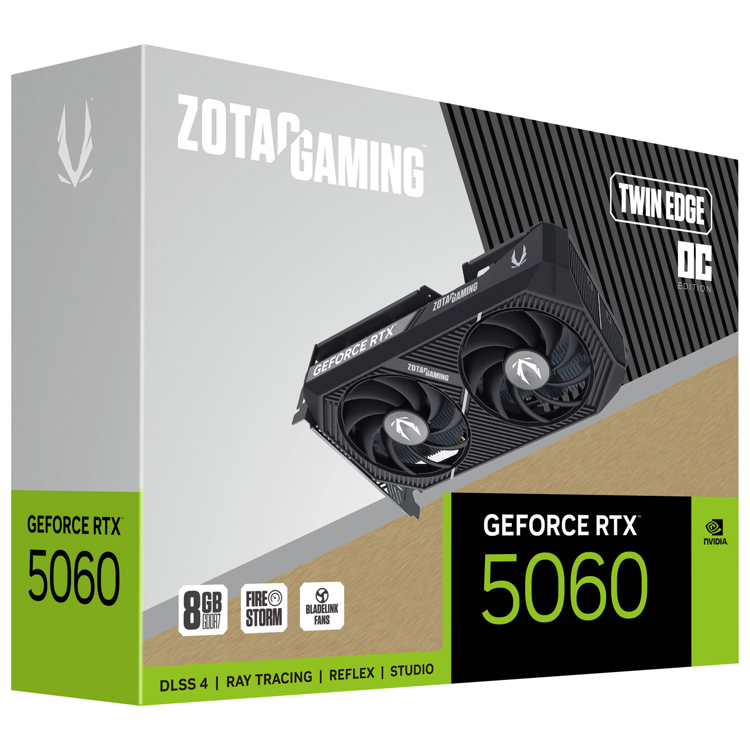Carte graphique GeForce RTX 5060 Twin Edge OC GDDR7 8 Go de ZOTAC Gaming