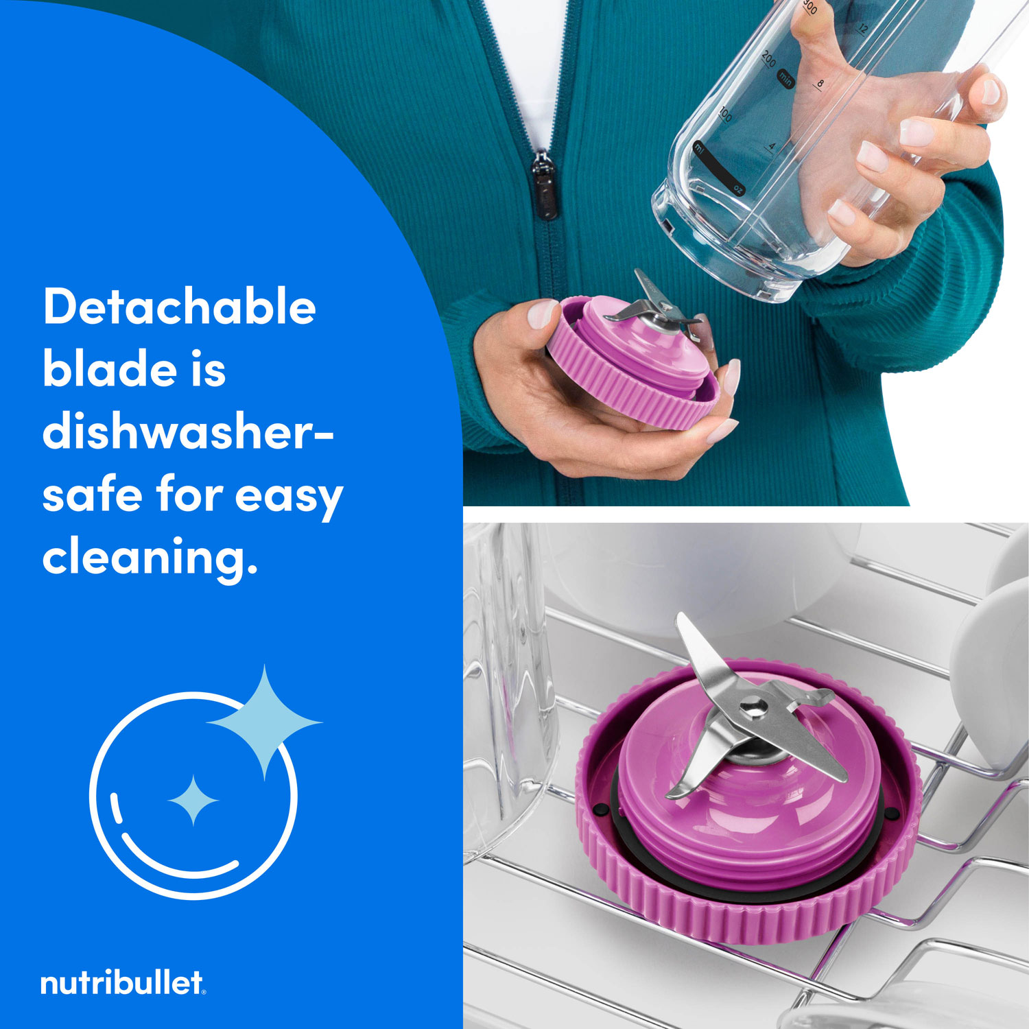 Mélangeur portatif 22 oz Flex de NutriBullet - Violet orchidée