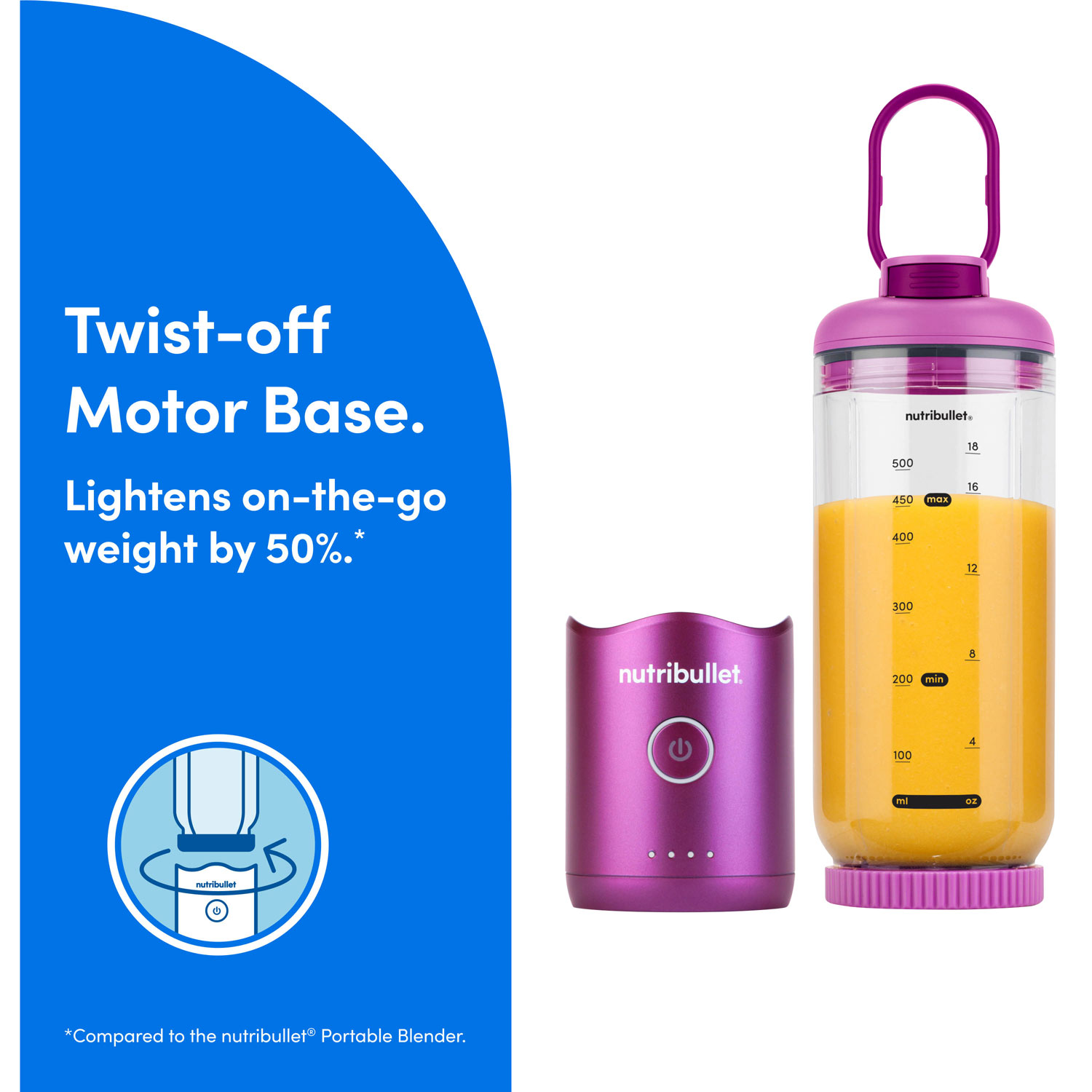 Mélangeur portatif 22 oz Flex de NutriBullet - Violet orchidée