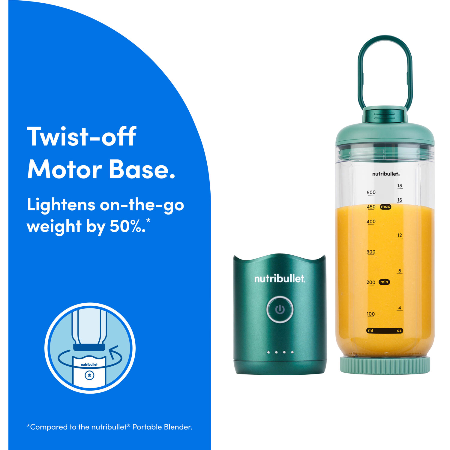 Mélangeur portatif 22 oz Flex de NutriBullet - Vert forêt