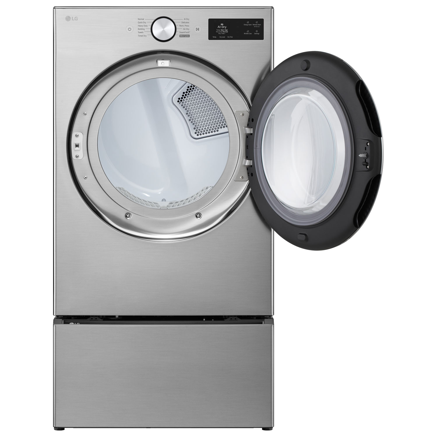 LG 7.4 Cu. Ft. Electric Steam Dryer - Graphite Steel