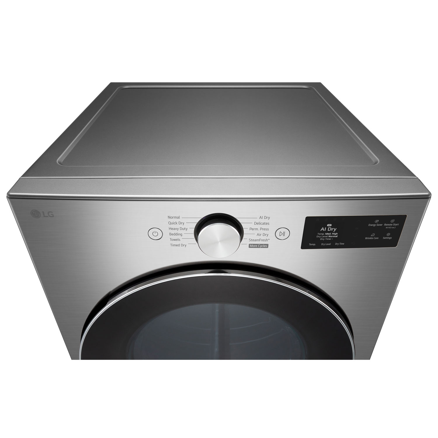 LG 7.4 Cu. Ft. Electric Steam Dryer - Graphite Steel