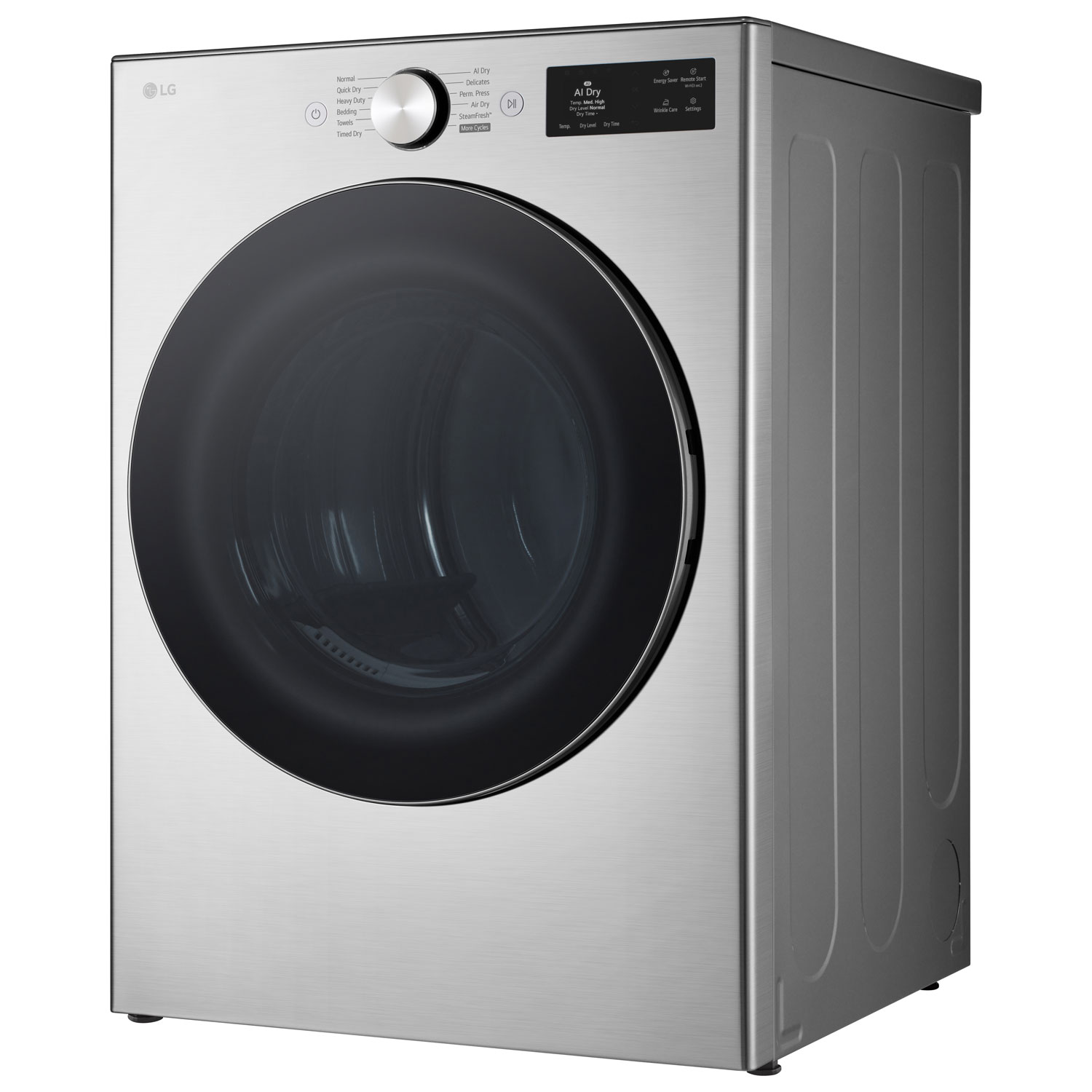 LG 7.4 Cu. Ft. Electric Steam Dryer - Graphite Steel