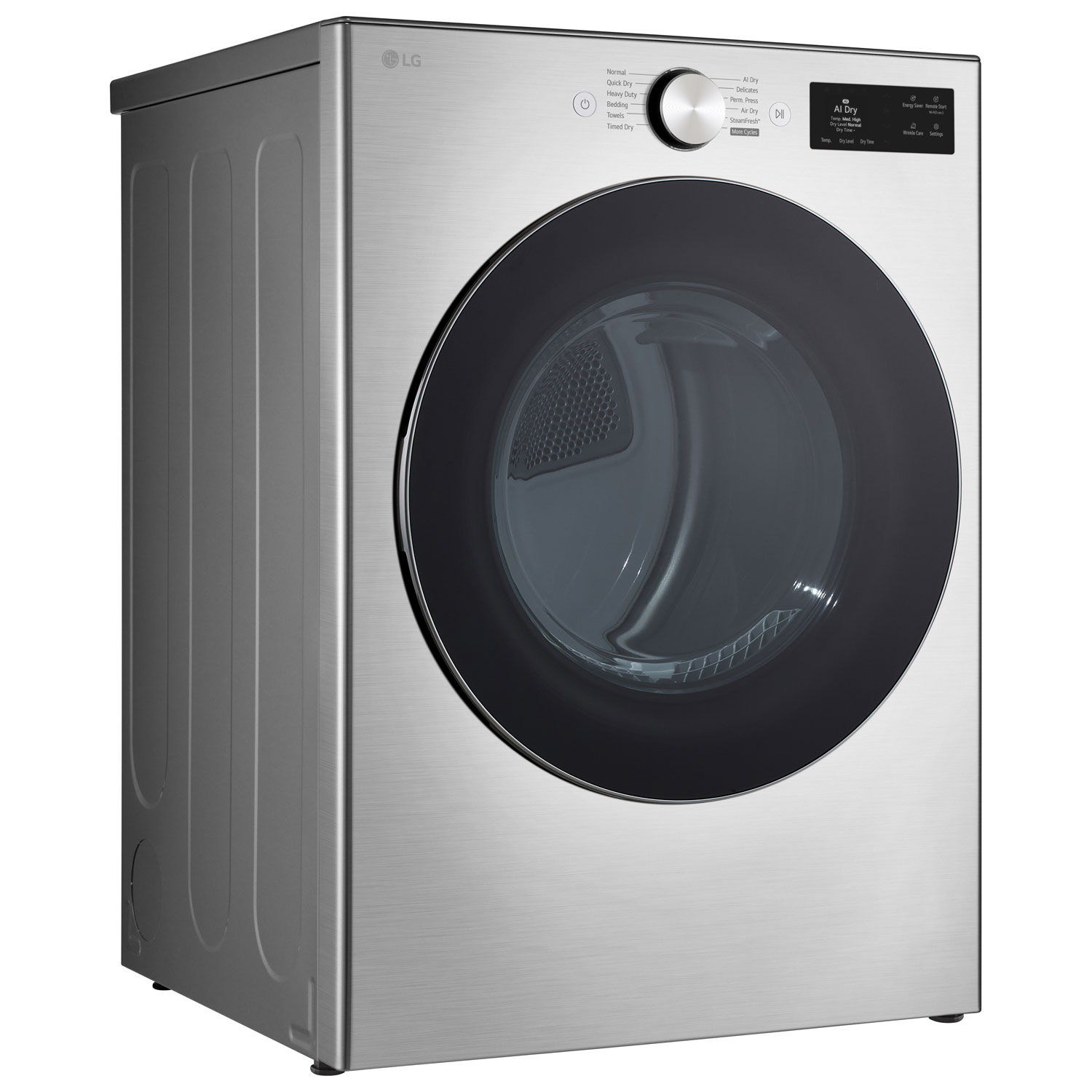 LG 7.4 Cu. Ft. Electric Steam Dryer - Graphite Steel