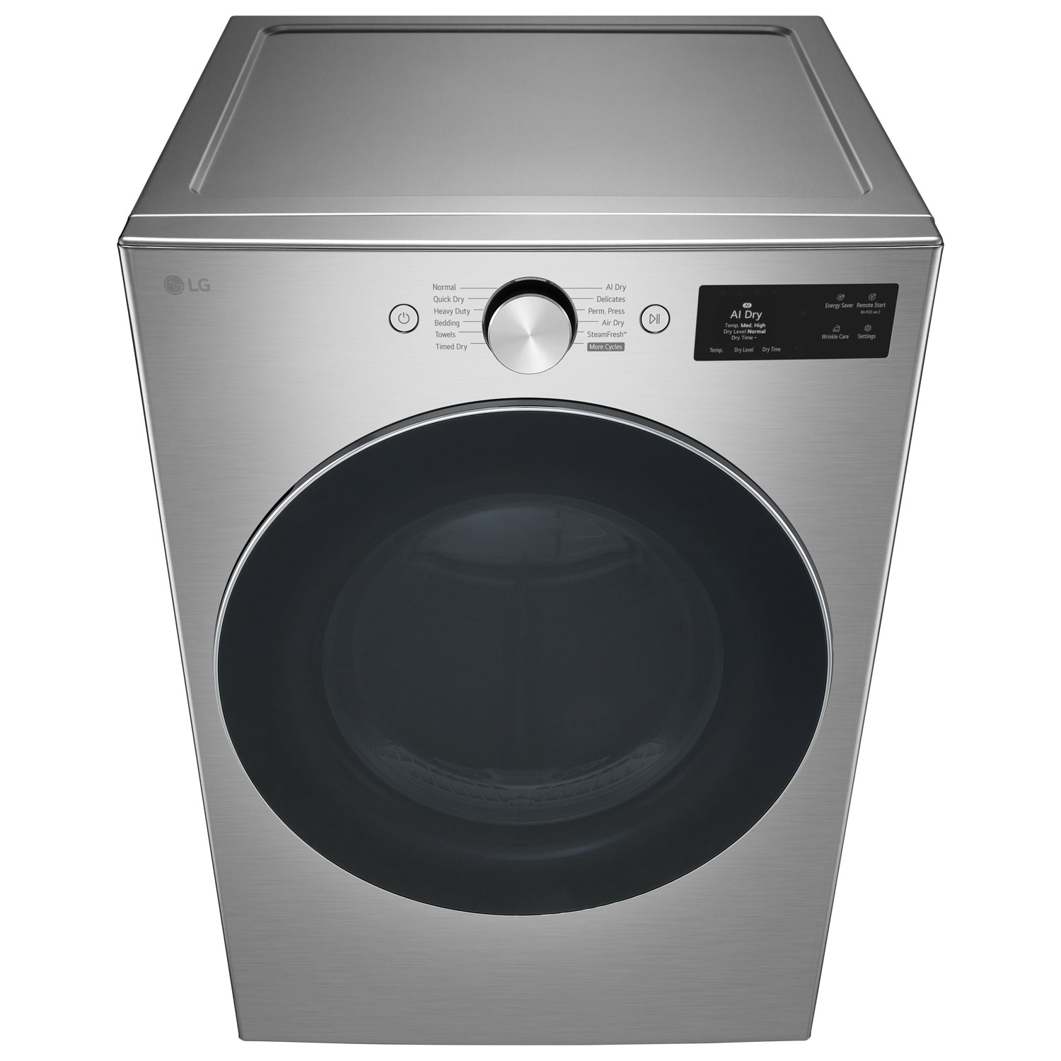 LG 7.4 Cu. Ft. Electric Steam Dryer - Graphite Steel