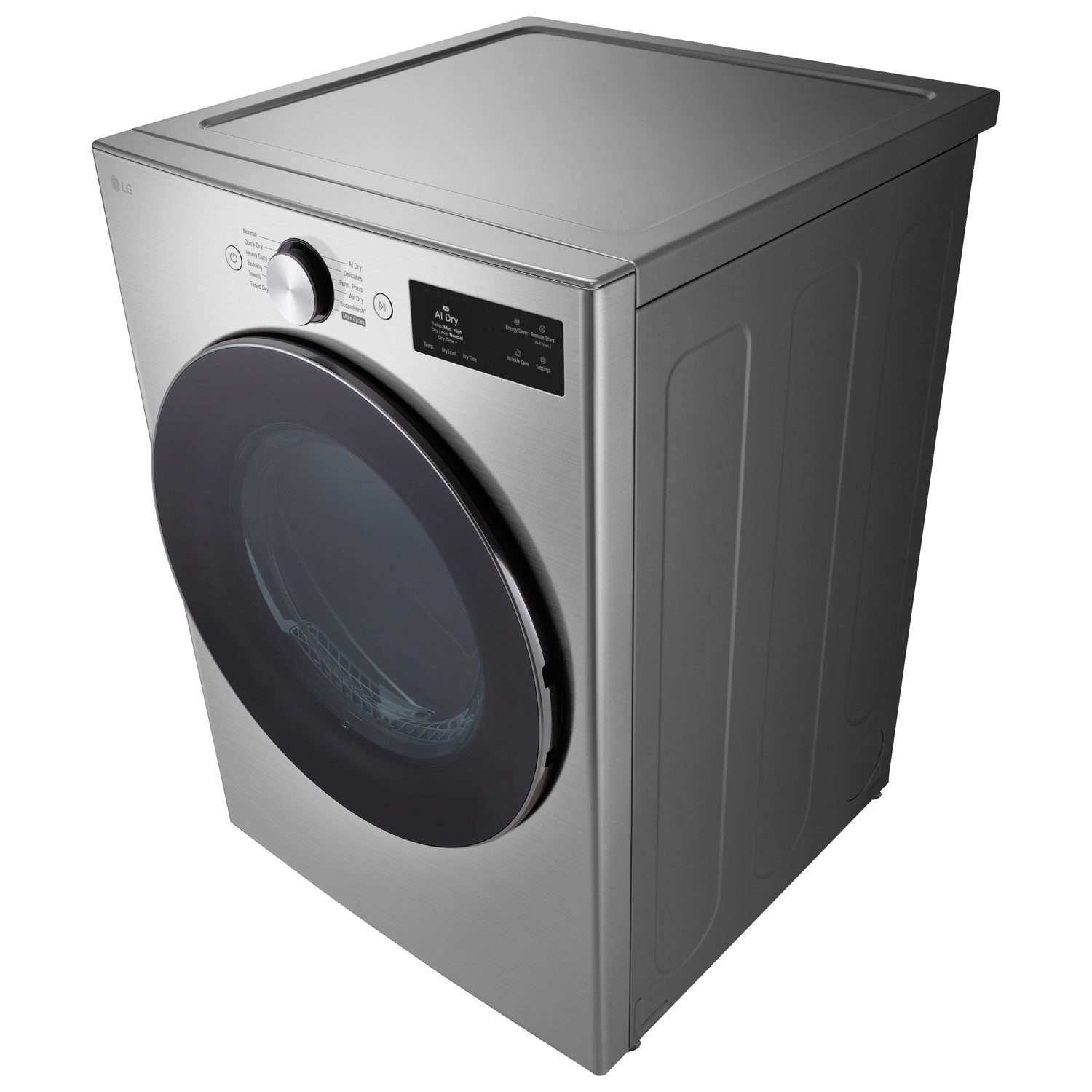 LG 7.4 Cu. Ft. Electric Steam Dryer - Graphite Steel