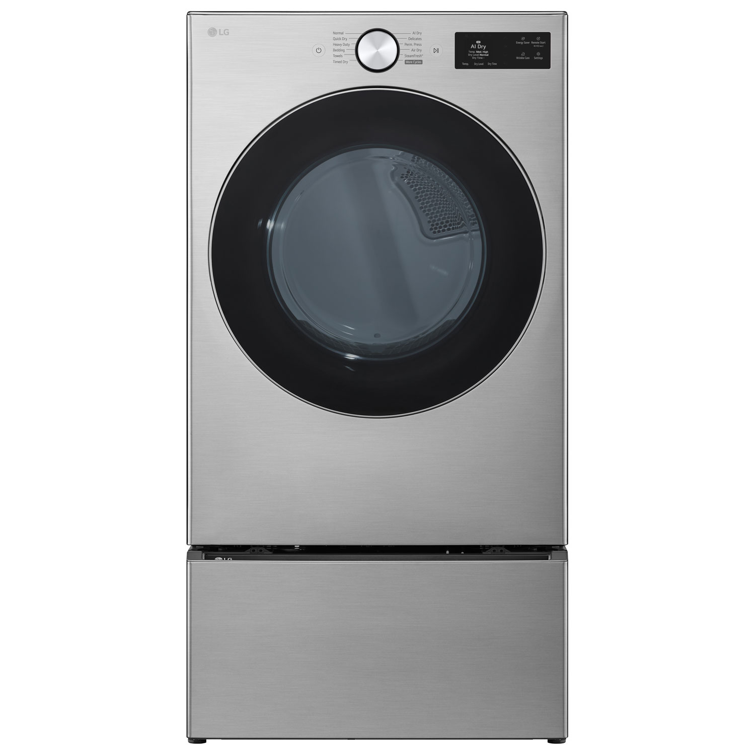 LG 7.4 Cu. Ft. Electric Steam Dryer - Graphite Steel