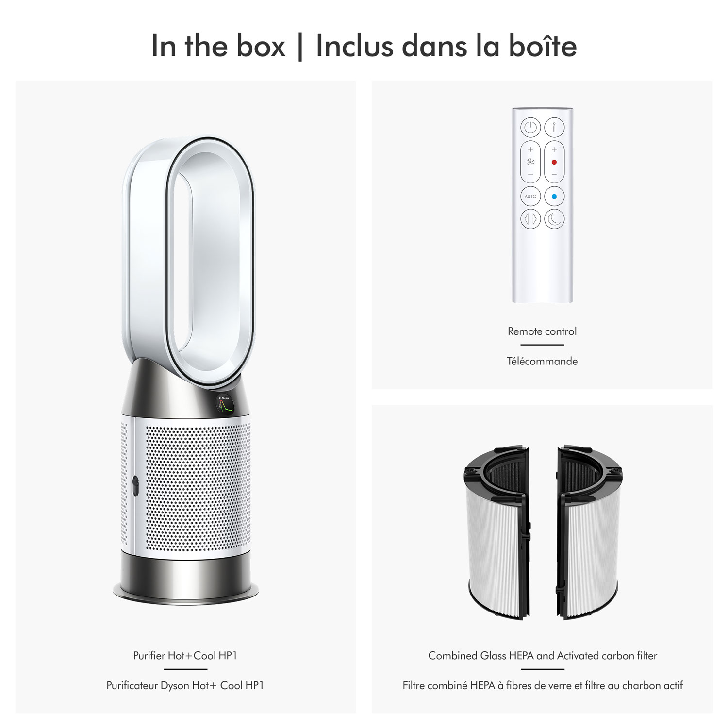 Dyson HP1 Hot+Cool Air Purifier with HEPA Filter - White | Best