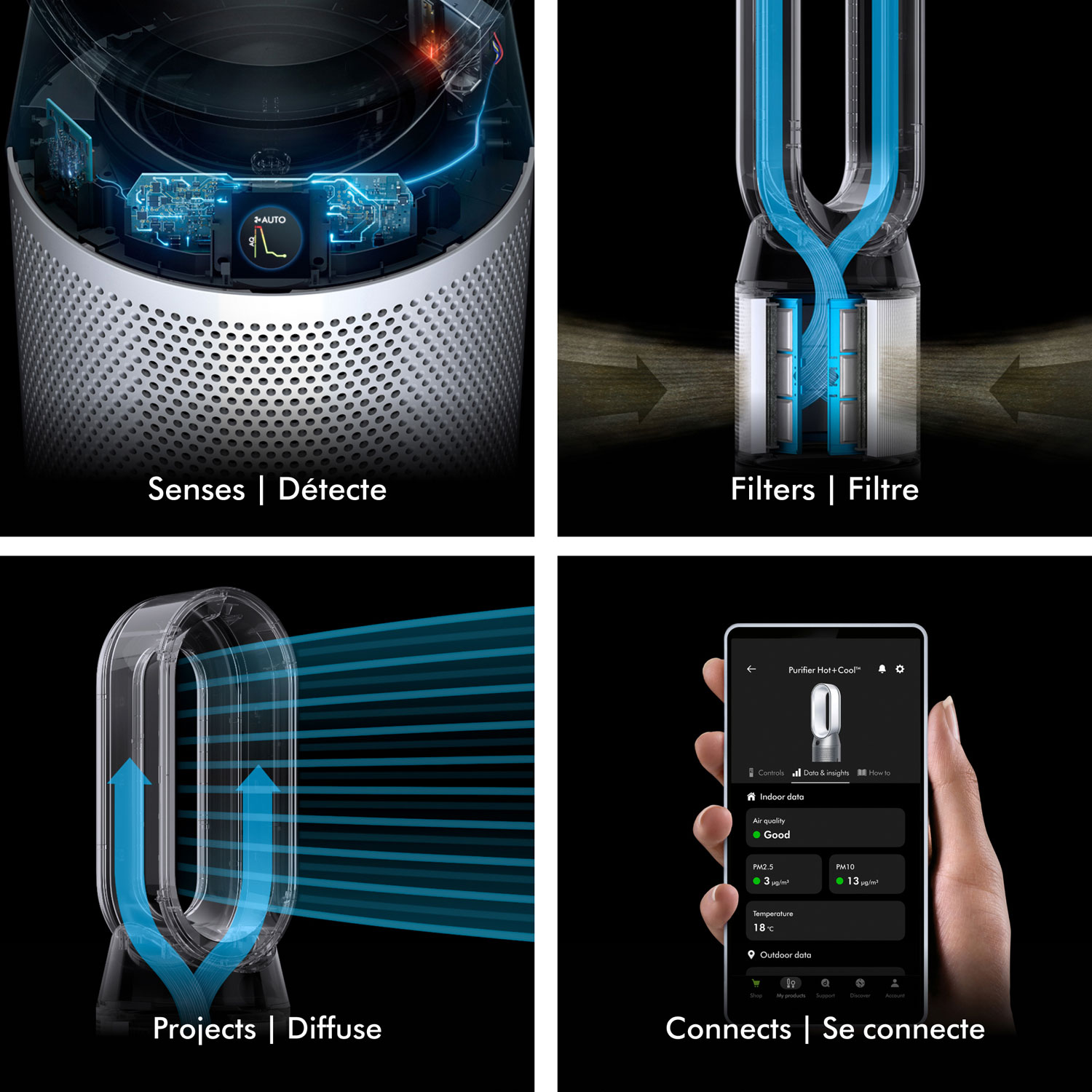 Dyson HP1 Hot+Cool Air Purifier with HEPA Filter - White | Best