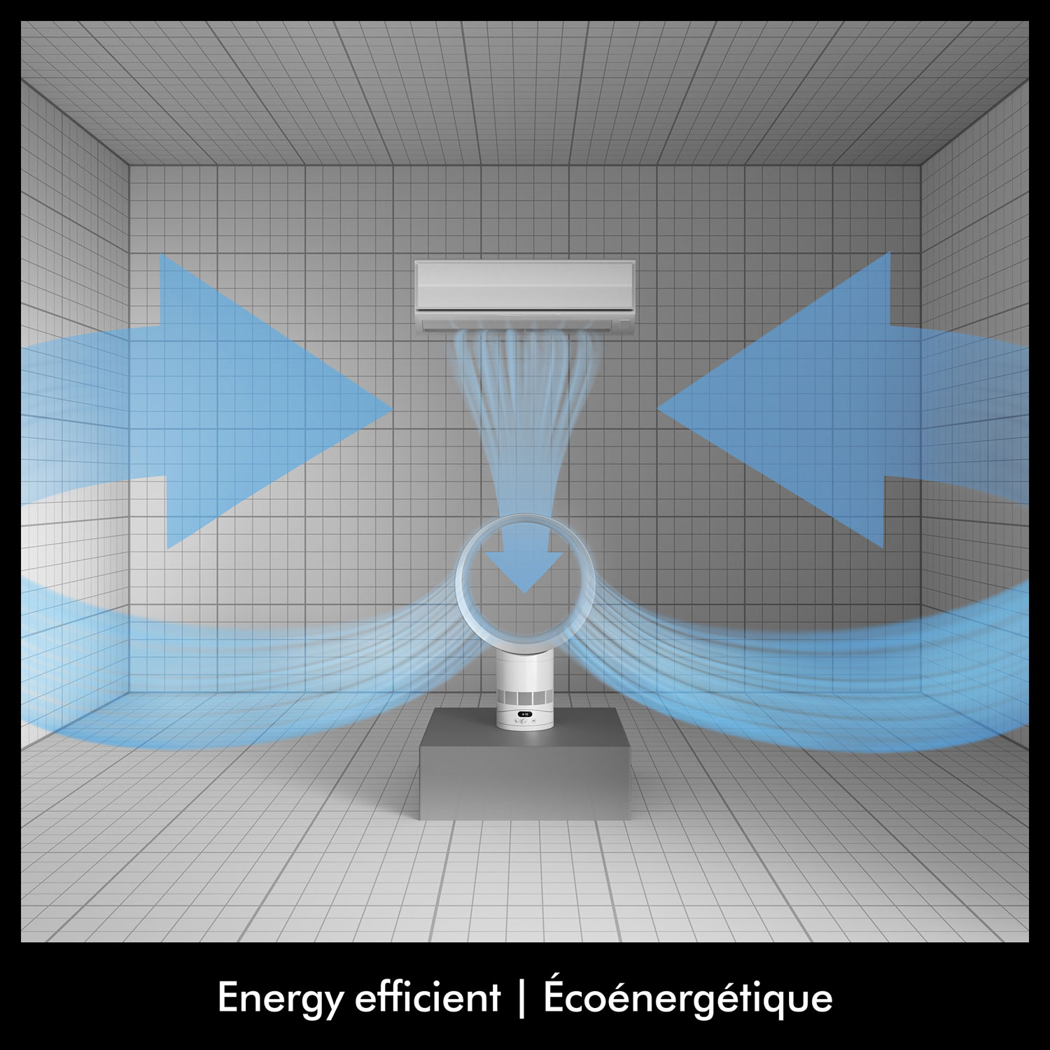 Dyson AM12 Table Fan - White/Silver