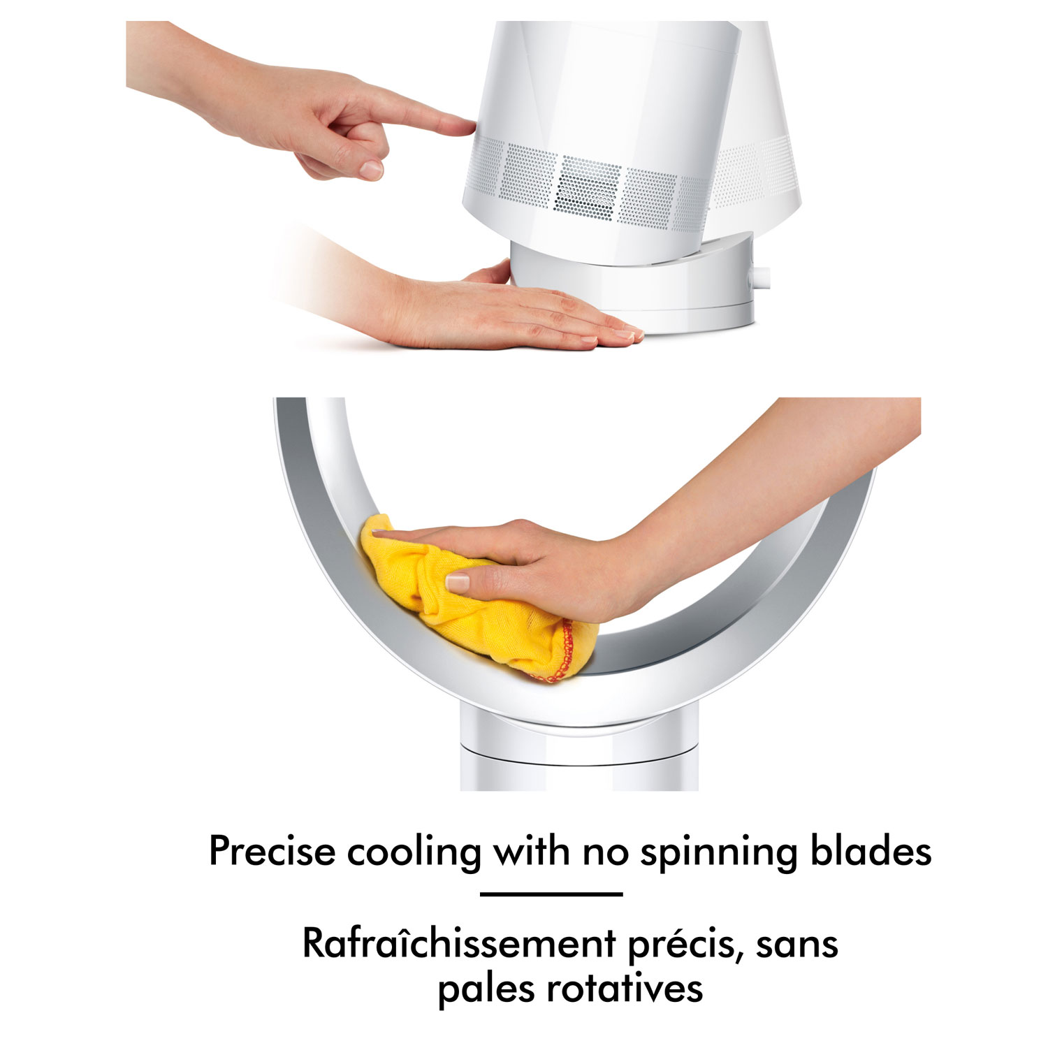 Dyson AM12 Table Fan - White/Silver