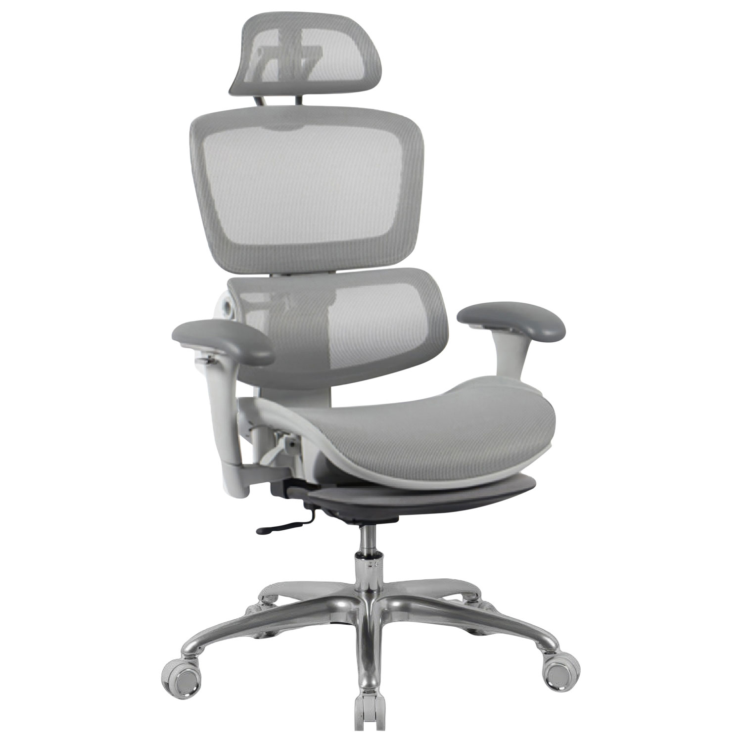 TygerClaw Ergonomic High-Back Mesh Executive Chair - Grey