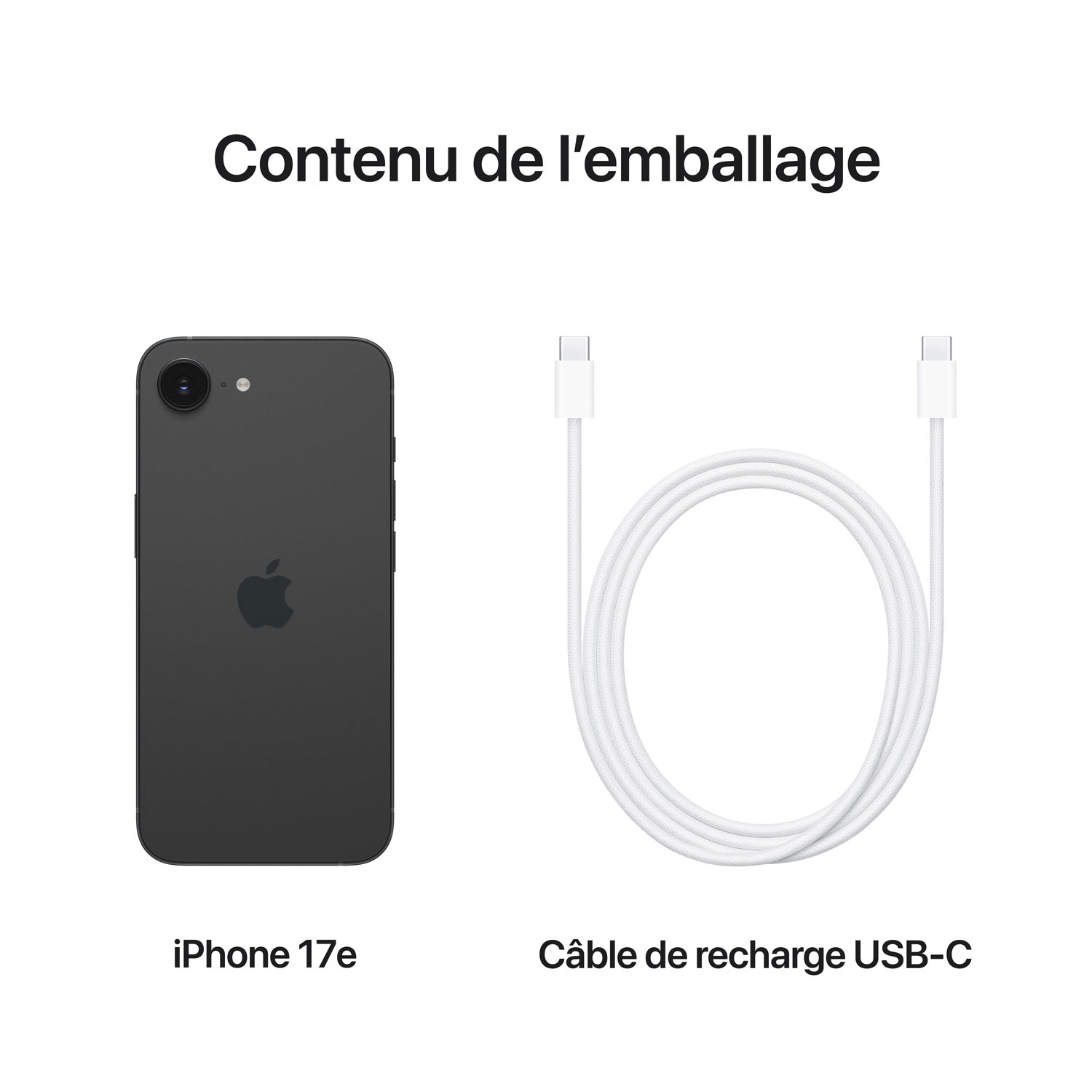 iPhone 17e 512 Go d'Apple – Noir - Déverrouillé