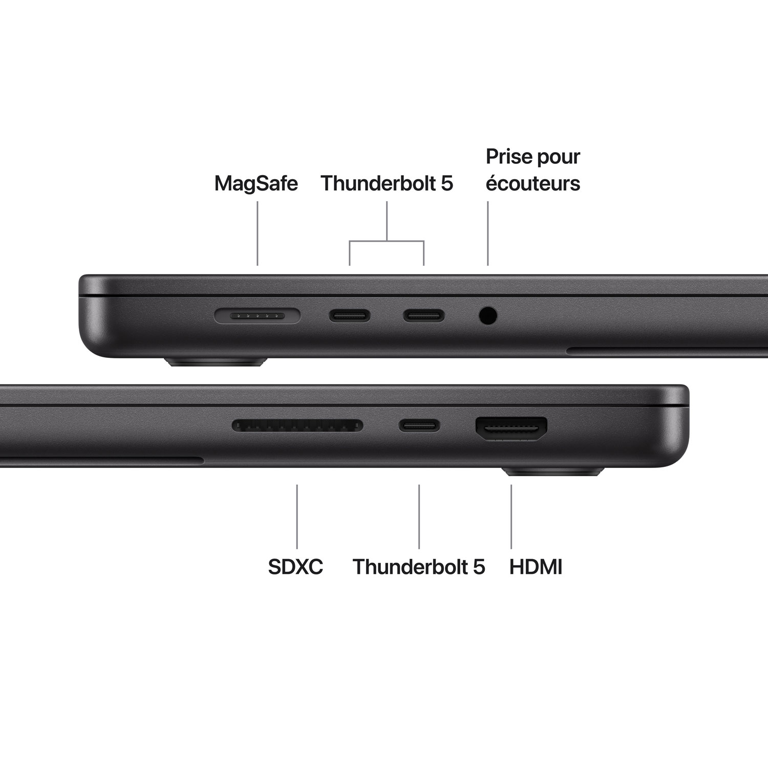 MacBook Pro de 16,2 po d’Apple - Noir infini (M5 Pro d’Apple / RAM 24 Go / SSD 1 To) - Français