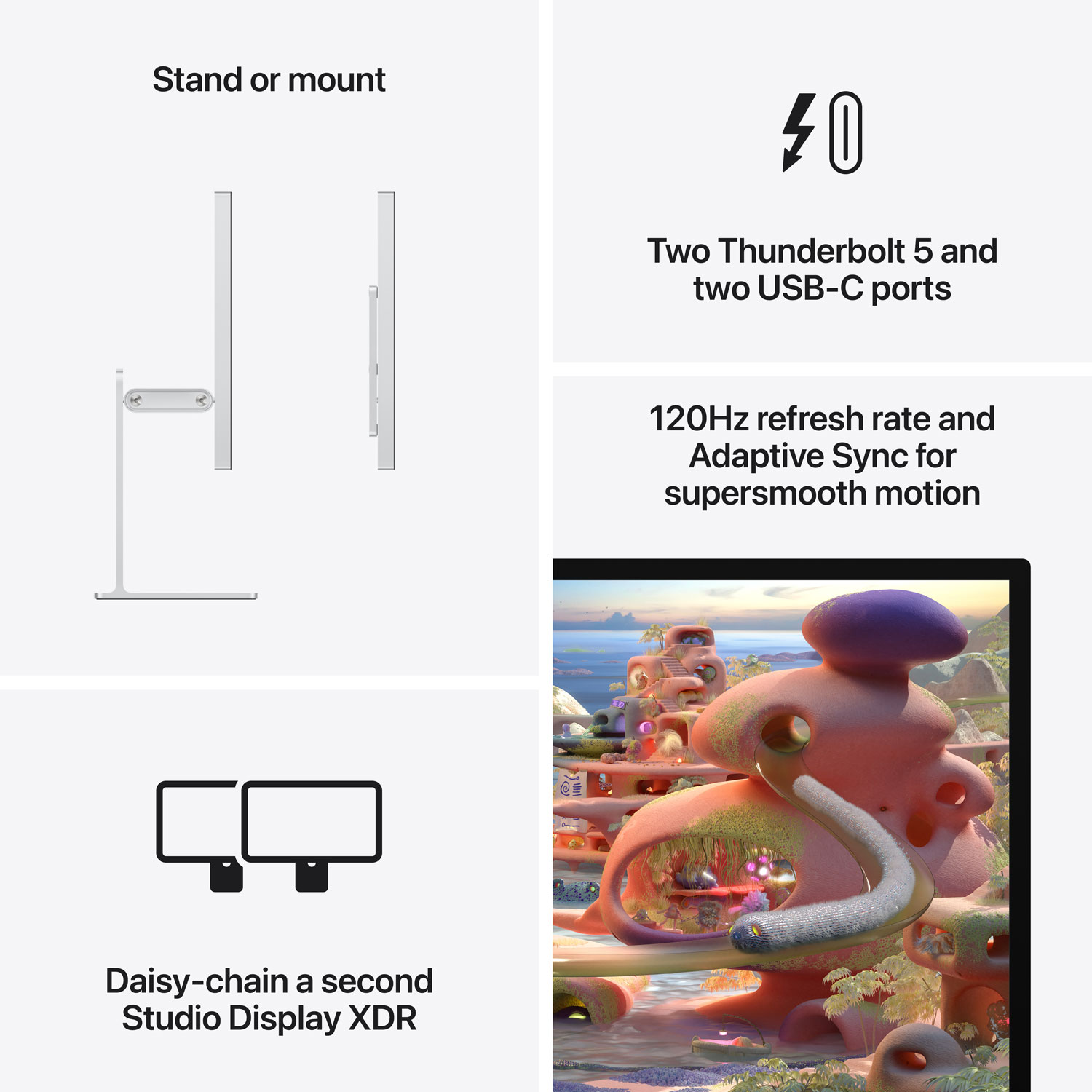 Apple Studio Display 27" 5K Retina XDR Glass Tilt-Adjustable Monitor