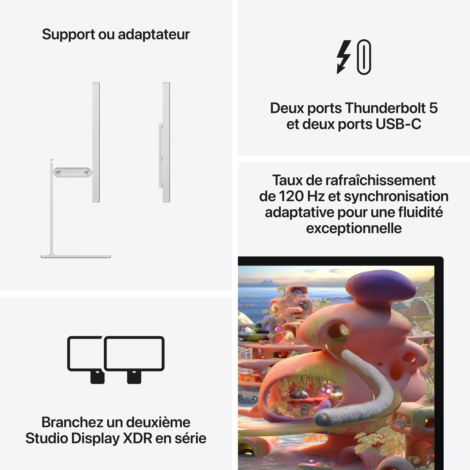 Apple Studio Display 27" 5K Retina XDR Glass Tilt-Adjustable Monitor