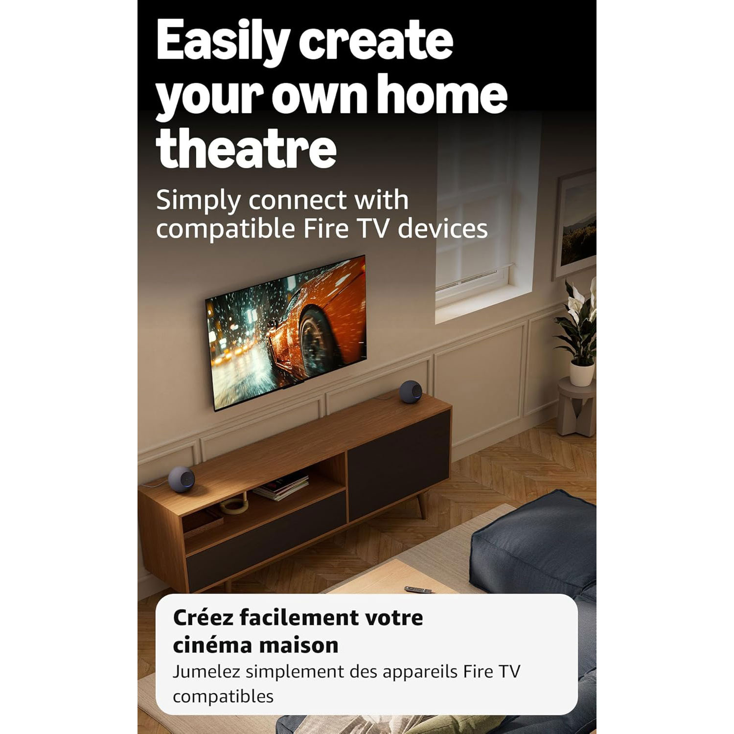 Amazon Echo Studio Smart Speaker with Alexa+ - Glacier White