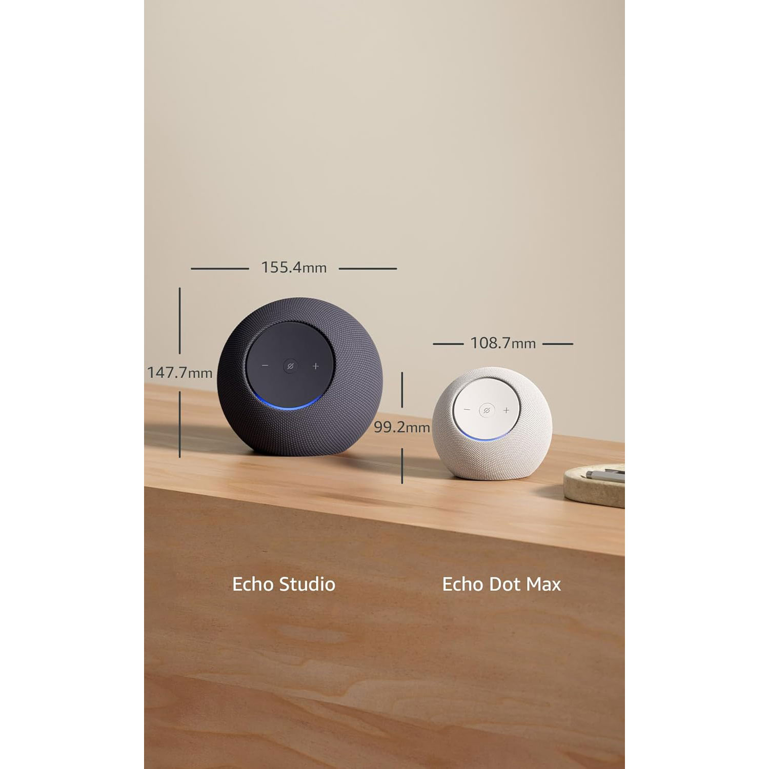 Amazon Echo Studio Smart Speaker with Alexa+ - Glacier White