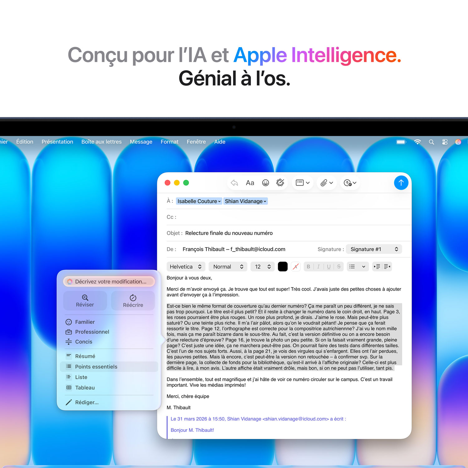 MacBook Neo de 13 po d’Apple avec Touch ID - Indigo (A18 Pro d’Apple / RAM 8 Go / SSD 512 Go) - Français
