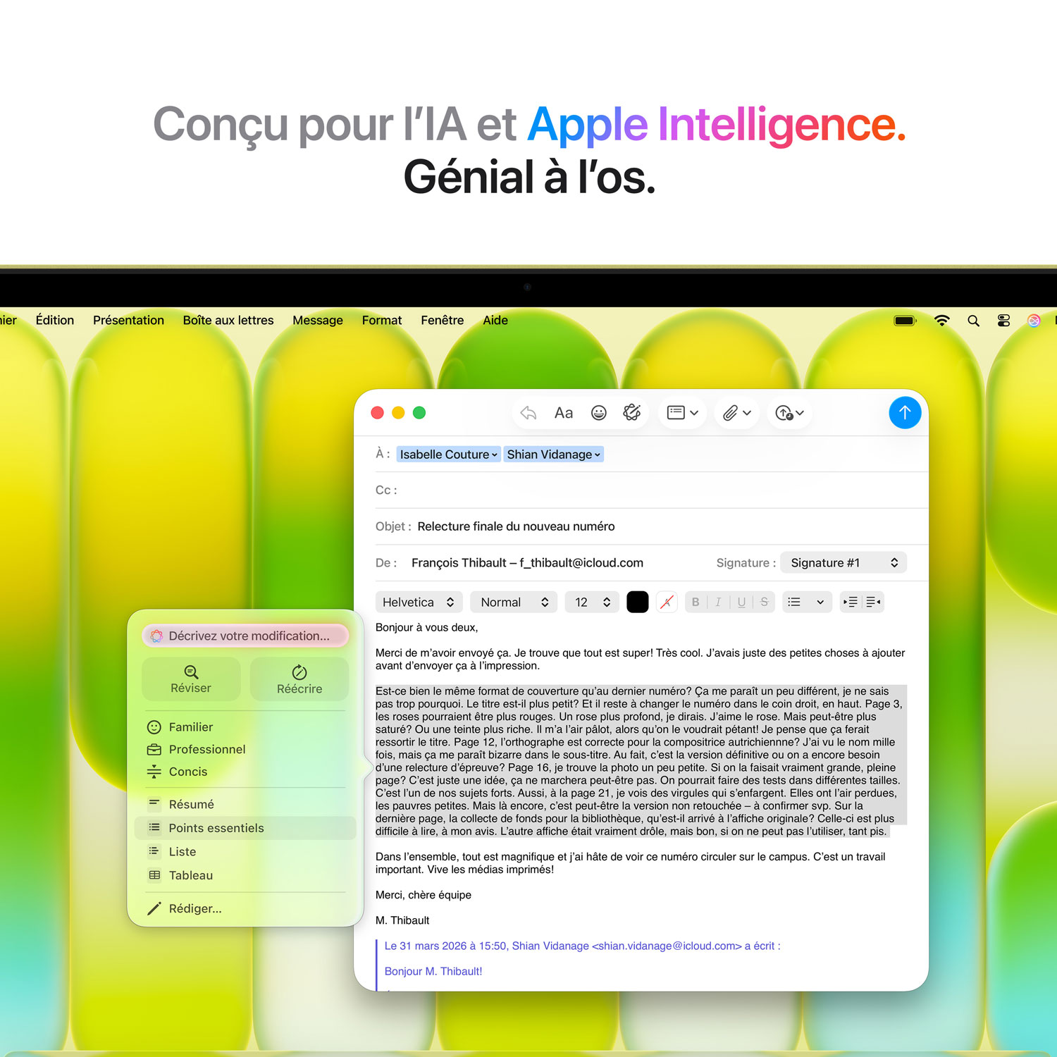 MacBook Neo de 13 po d’Apple avec Touch ID - Agrume (A18 Pro d’Apple / RAM 8 Go / SSD 512 Go) - Français