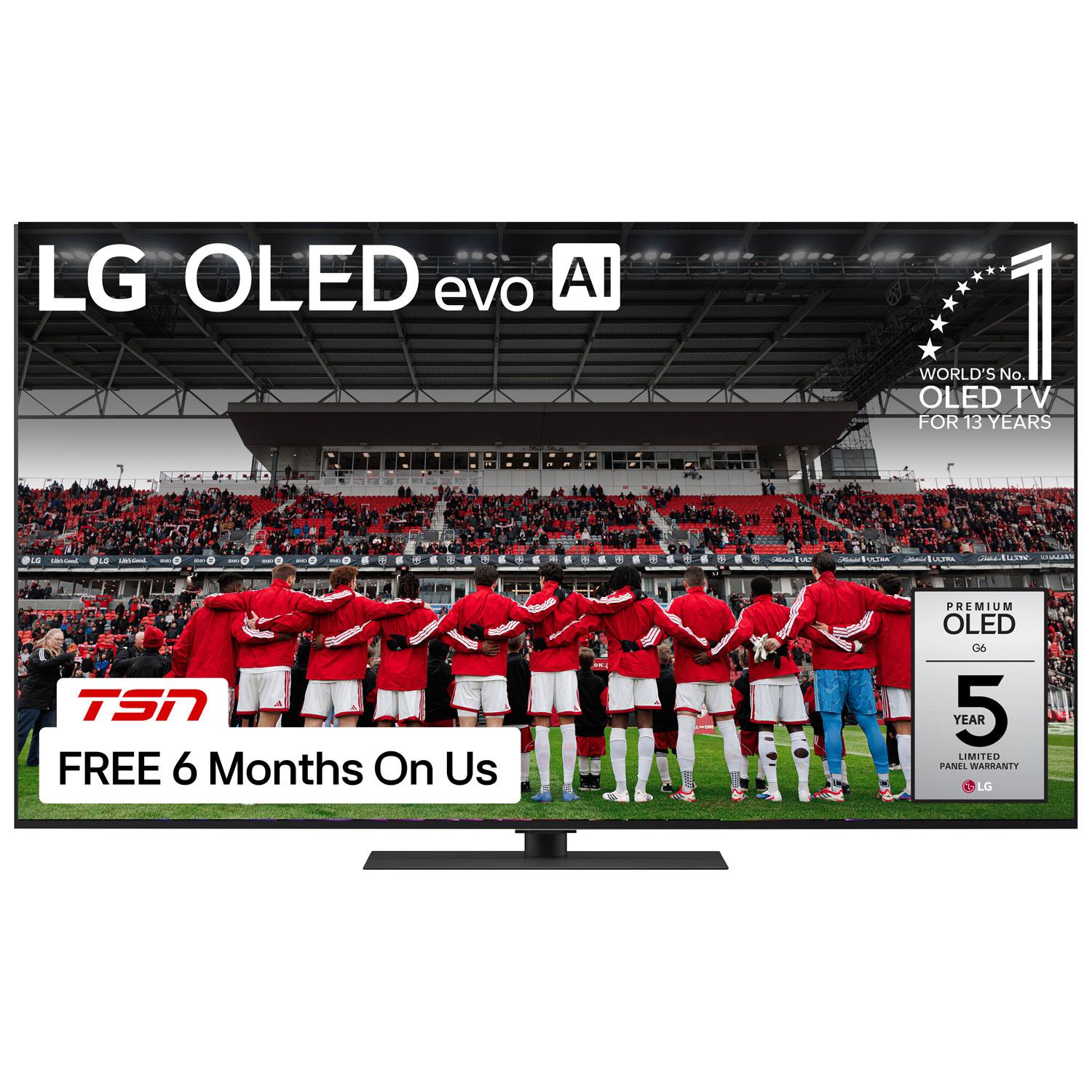 LG 65" G6 4K UHD HDR Dolby Vision OLED 120Hz w/ Wall Mount webOS Smart TV (OLED65G6WUA.ACC) - 2026 - Great for Movies & Gaming