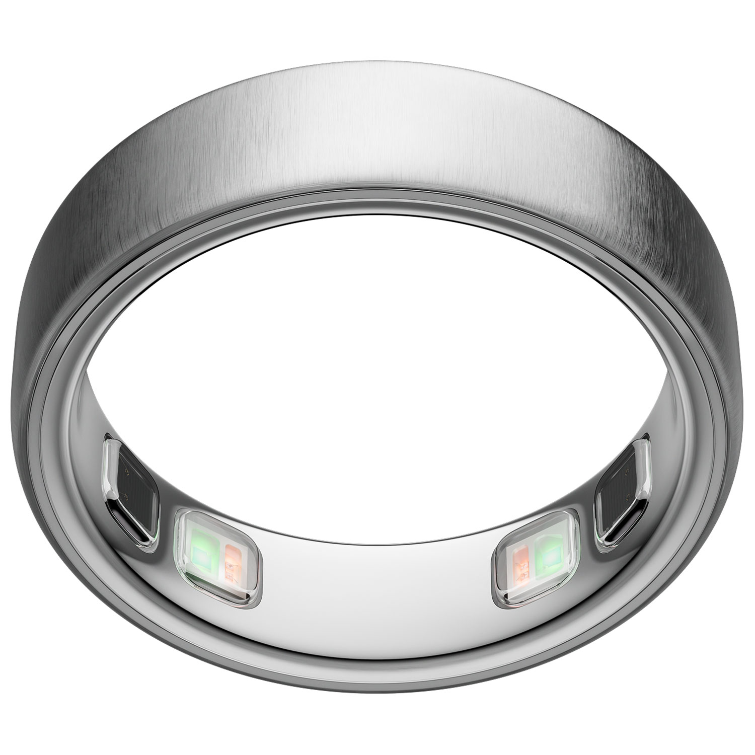 Oura Ring 5 Smart Ring with Health, Sleep & Fitness Tracking - Brushed Silver - Size 10