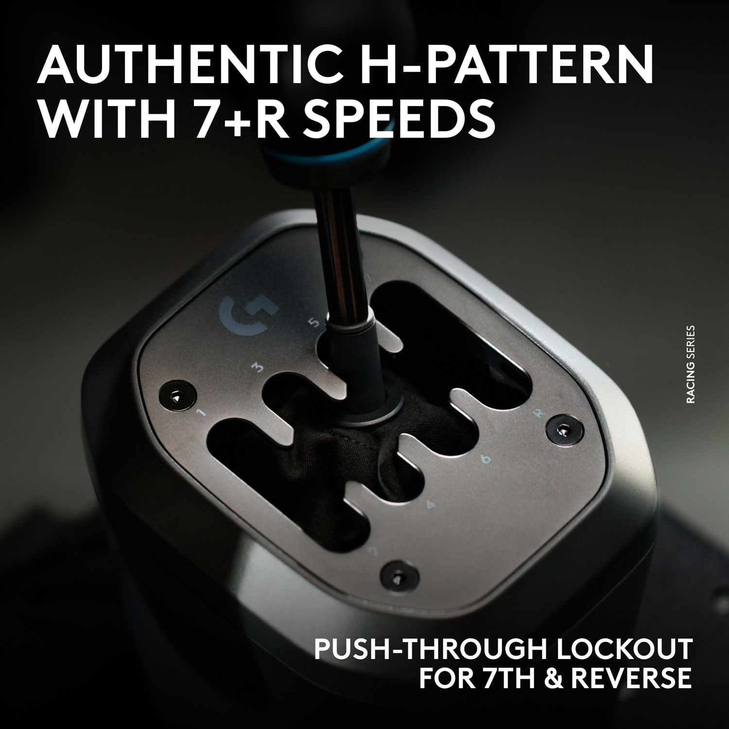 Logitech RS H-Shifter Sim Racing Gear Shifter for PRO/RS50 Wheel