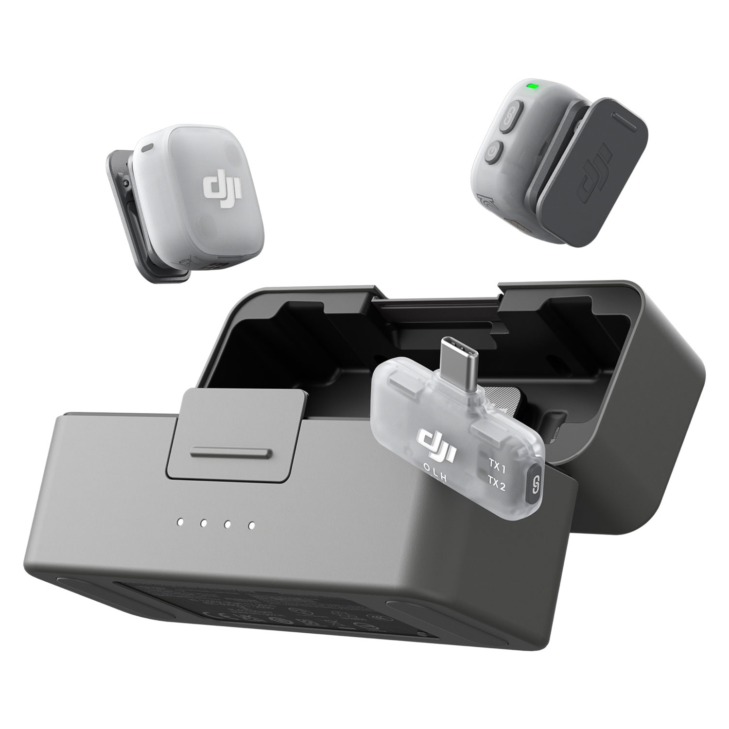DJI Mic Mini 2 Wireless Microphone (2 TX + Mobile Receiver + Charging Case)