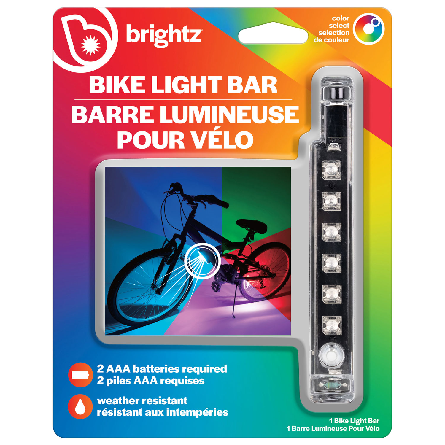 Brightz LED Bike Light Bar (L6135-CA) - Colour Select