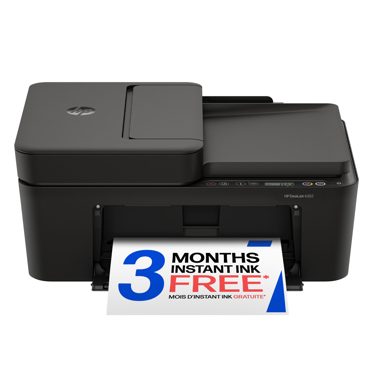 HP DeskJet 4352 Wireless All-In-One Inkjet Printer - Black