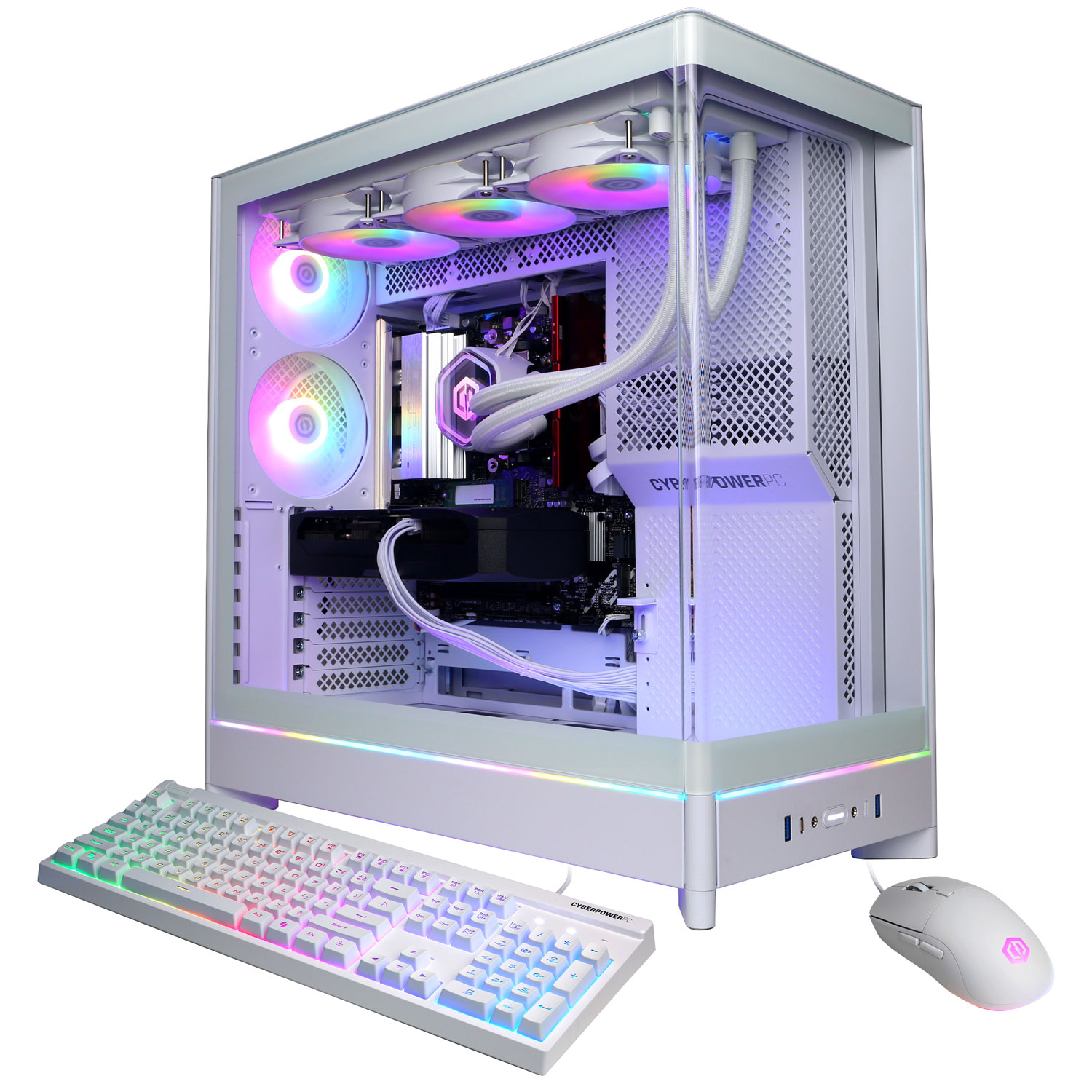 CyberPowerPC Gamer Supreme Gaming PC - White (Intel Core Ultra 7 270K Plus/16GB RAM/1TB SSD/GeForce RTX 5060 Ti) -En