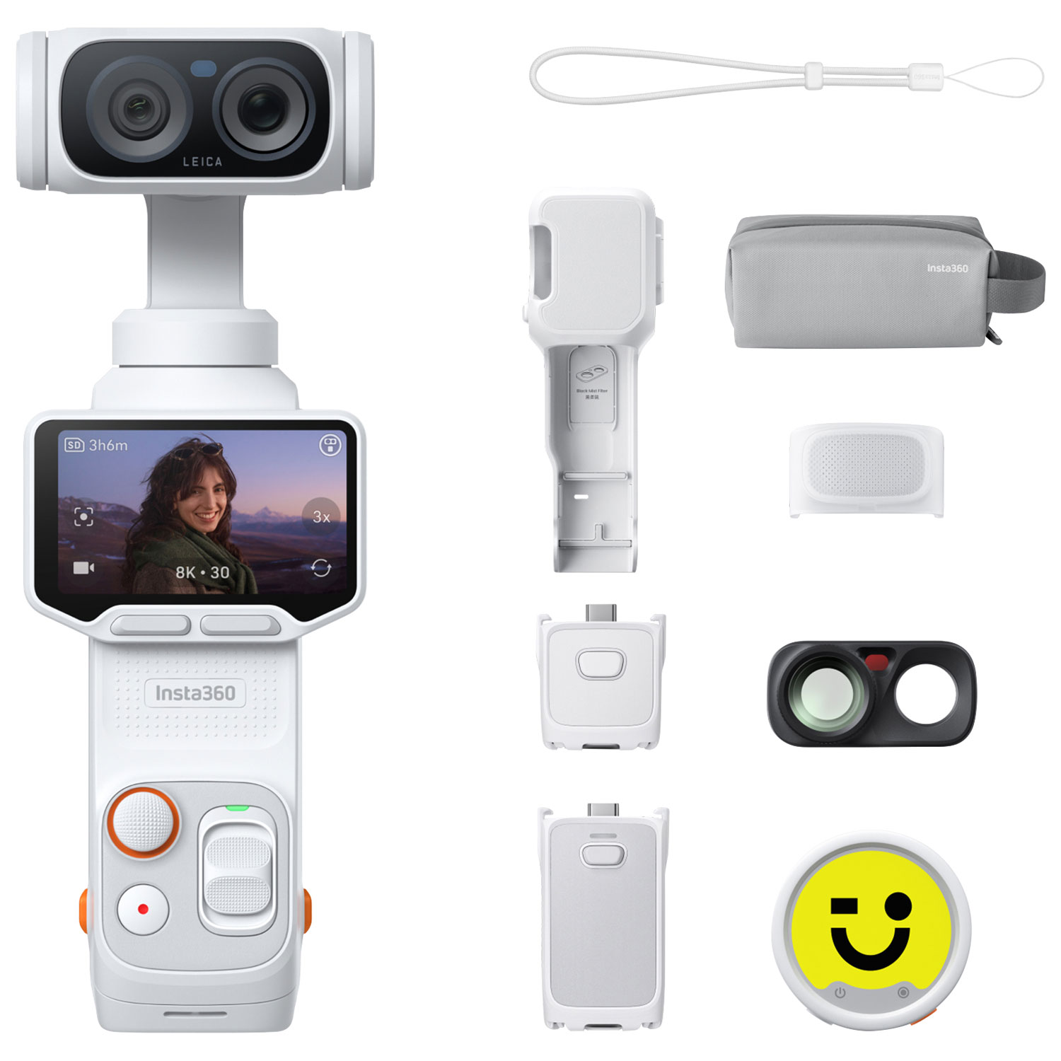 Insta360 Luna Ultra Standard 8K Action Camera Creator Bundle - White