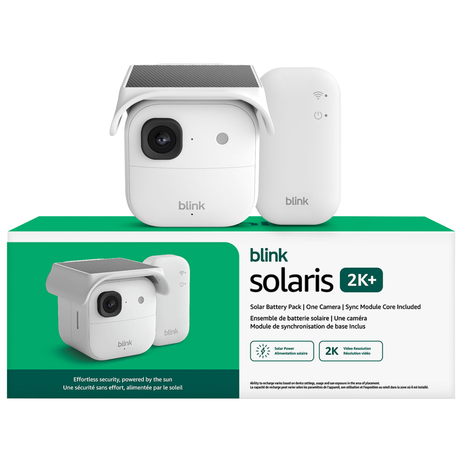 Blink Outdoor 2K+ Wi-Fi 2K IP Camera with Solaris Battery Pack - White
