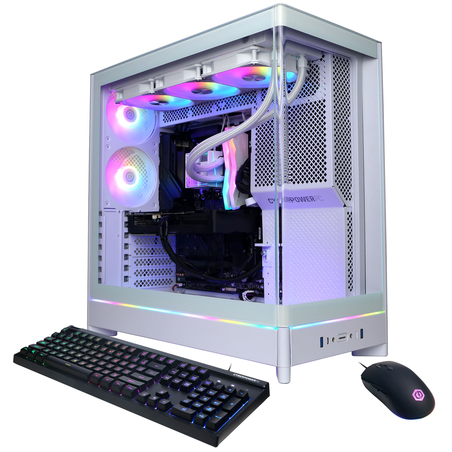 CyberPowerPC Gamer Supreme Gaming PC - White (AMD Ryzen 9 9900X/32GB RAM/2TB SSD/Radeon RX 9070 XT/Win11) - En