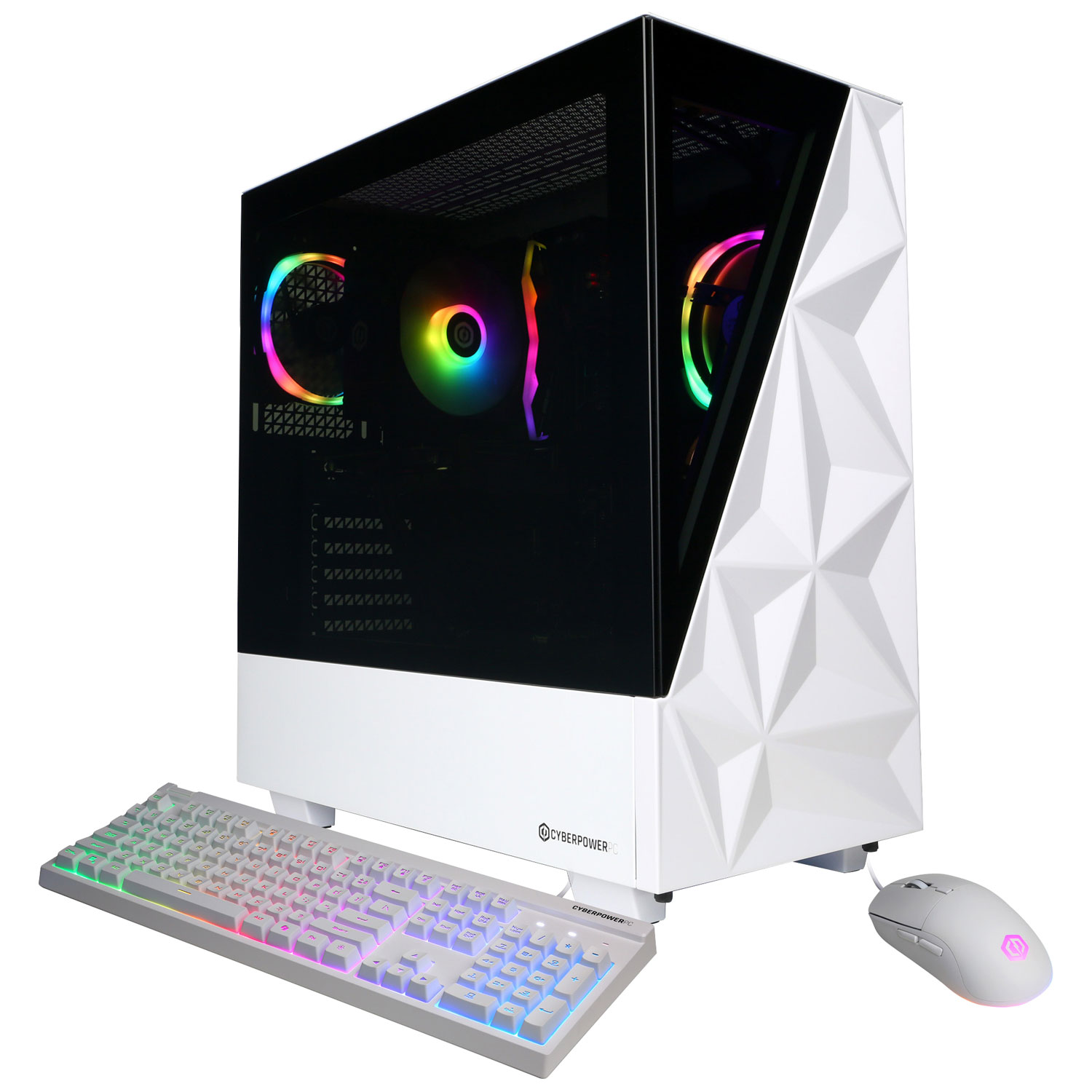 CyberPowerPC Gamer Master Gaming PC -White (AMD Ryzen 5 8400F/16GB RAM/2TB SSD/GeForce RTX 5060/Windows 11) -En
