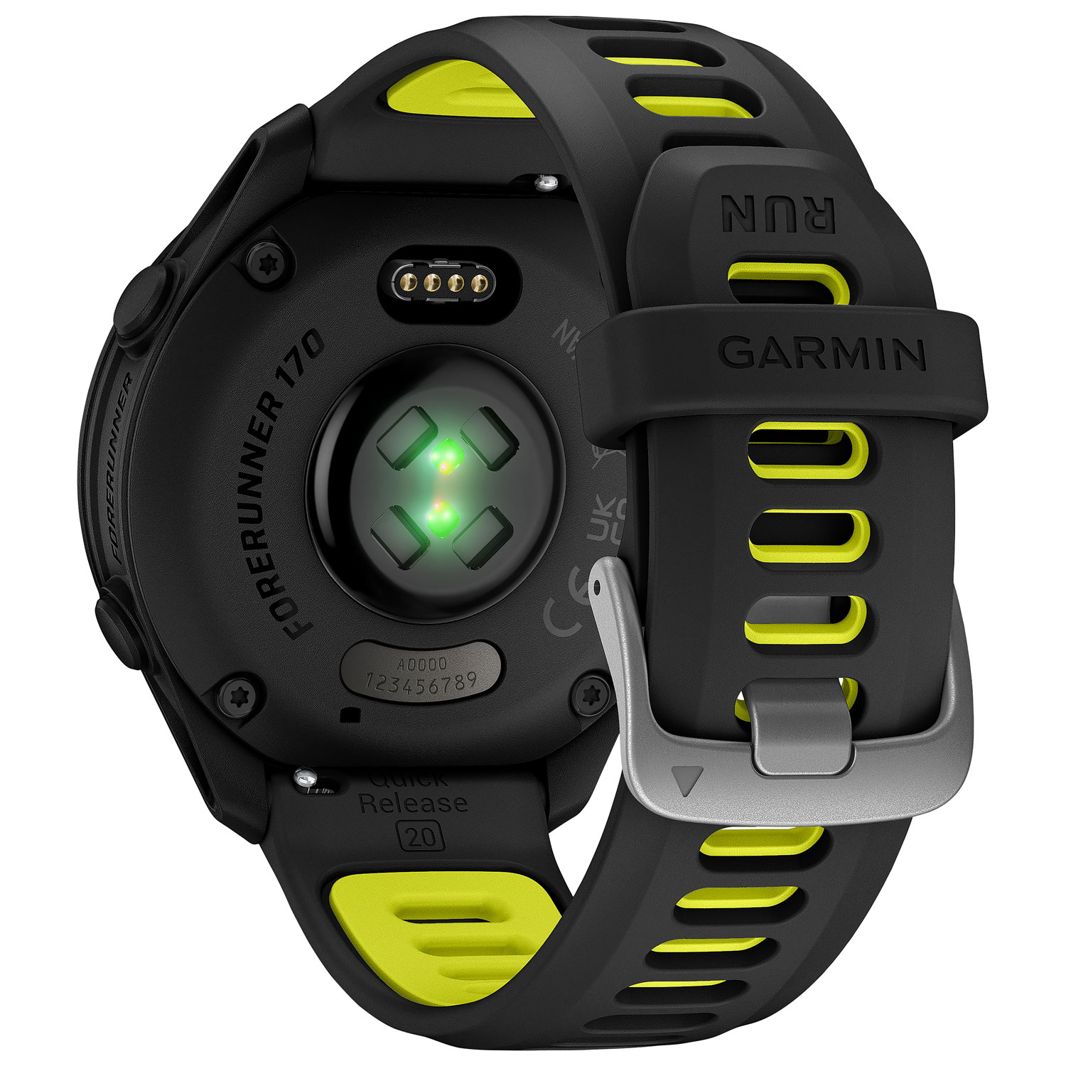 Garmin Forerunner 170 43mm GPS Running Smartwatch - Black / Amp