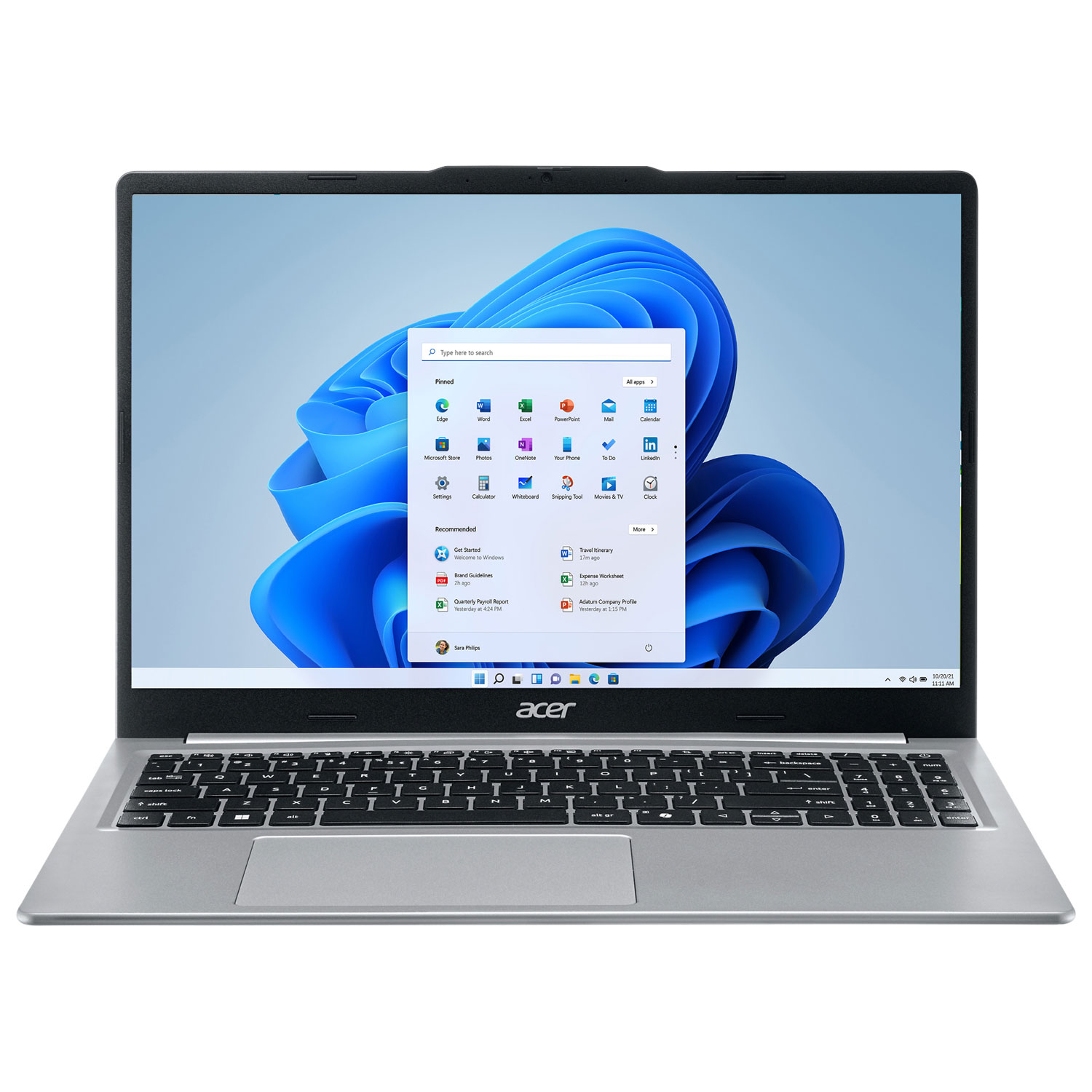 Acer Aspire Lite 15.6" Laptop, - AMD R5 40 - 8GB LPDDR5 - 512GB SSD - Windows 11 - Silver