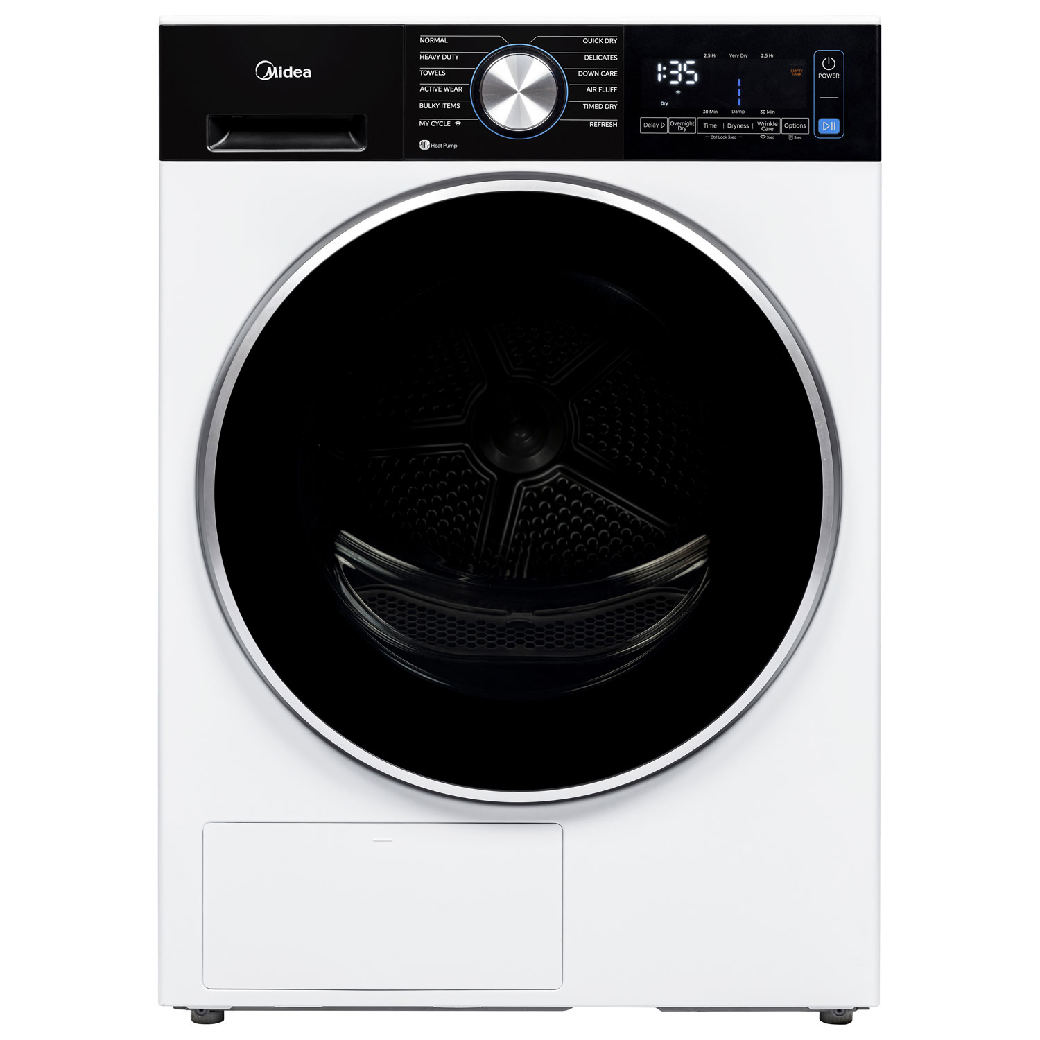 Midea 3.1 Cu. Ft. High Efficiency Front Load Steam Washer (MLHW31S2BBW) - White