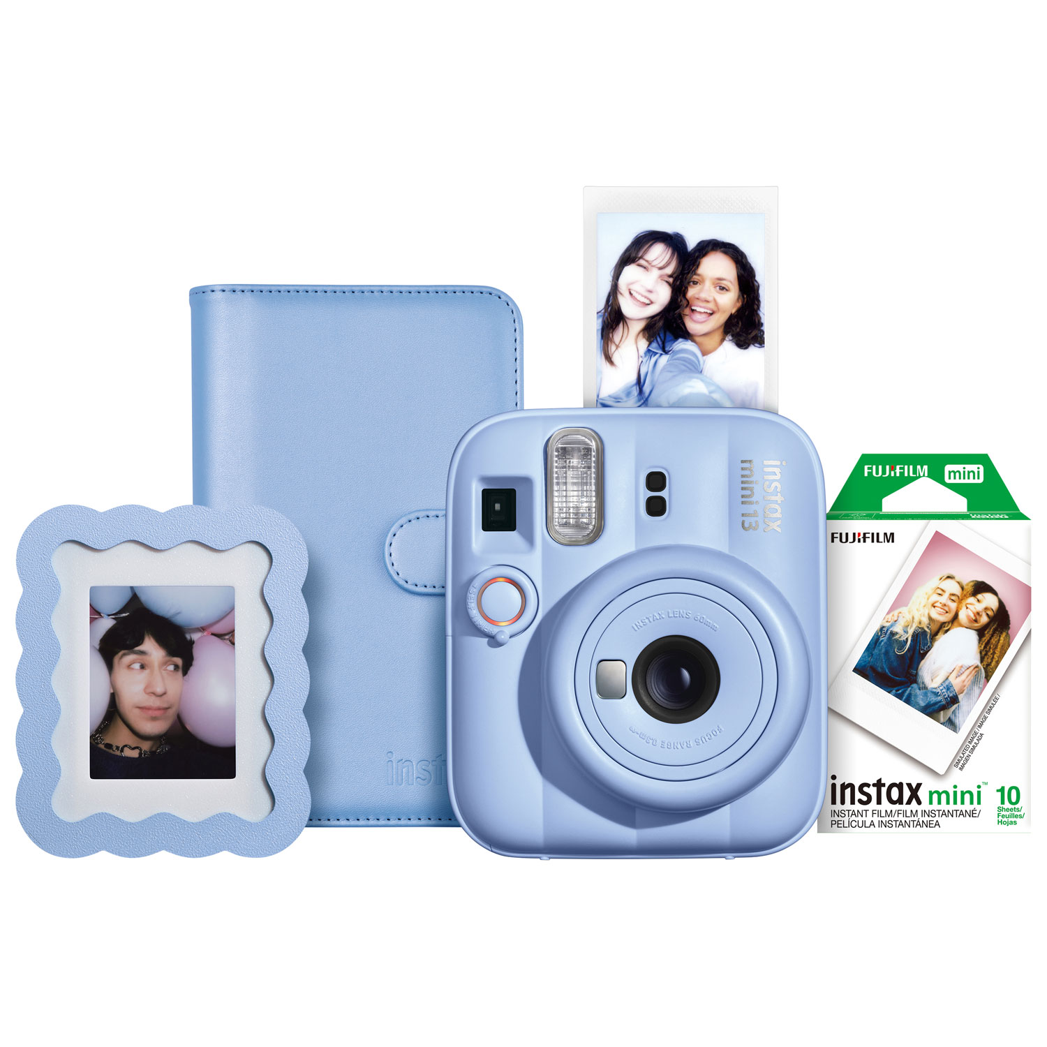 Fujifilm Instax Mini 13 Instant Camera Bundle - Frost Blue