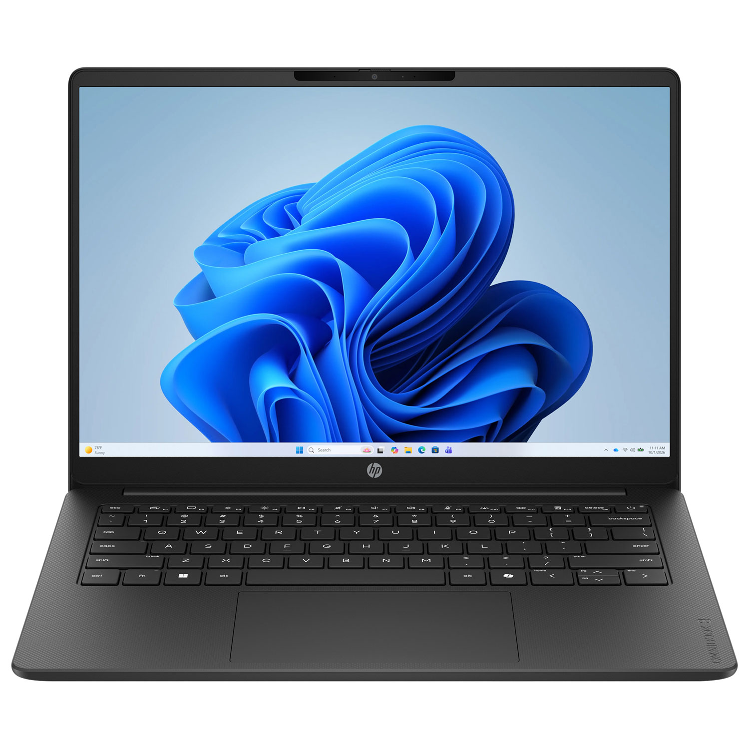 HP OmniBook 3 14" 2K WUXGA Laptop - Intel N150 - 4GB LPDDR5 - 128GB SSD - Intel Graphics - Win11 Home S - Jet Black - Includes 1-year subscription of Microsoft 365 Personal with 1TB cloud storage