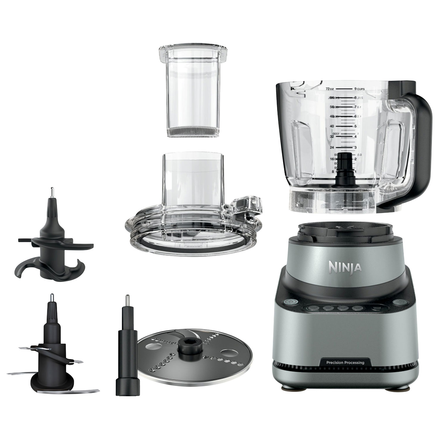 Ninja PrecisionPro Food Processor - 9-Cups - Silver