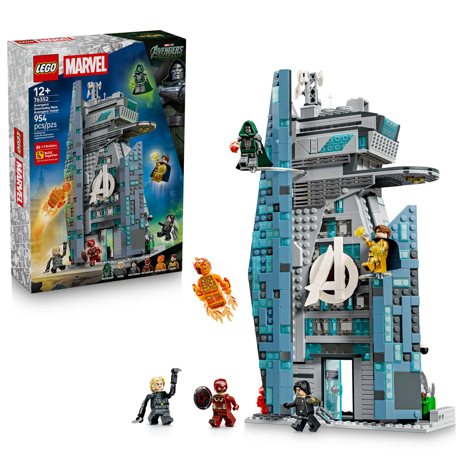 LEGO Marvel Avengers: Doomsday New Avengers Tower - 954 Pieces (76352)