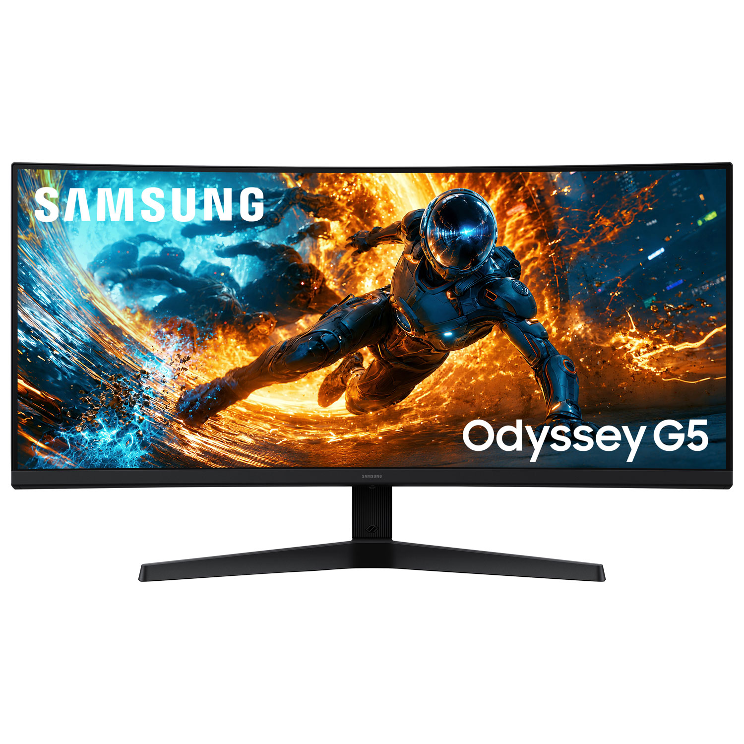 Samsung Odyssey G5 34" WQHD 180Hz 1ms GTG Curved LED FreeSync Gaming Monitor (LS34HG550ENXZA) - Black