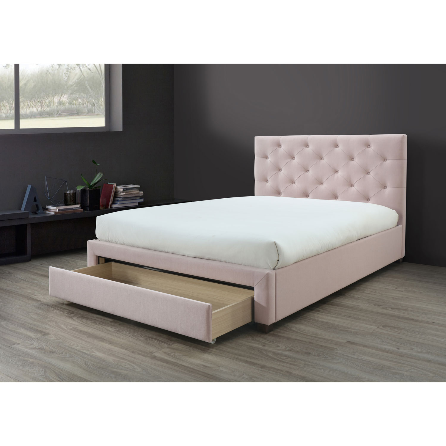 Astro Contemporary Upholstered Storage Bed Twin Pink Beds Astro Contemporary Upholstered Storage Bed Twin Pink Only