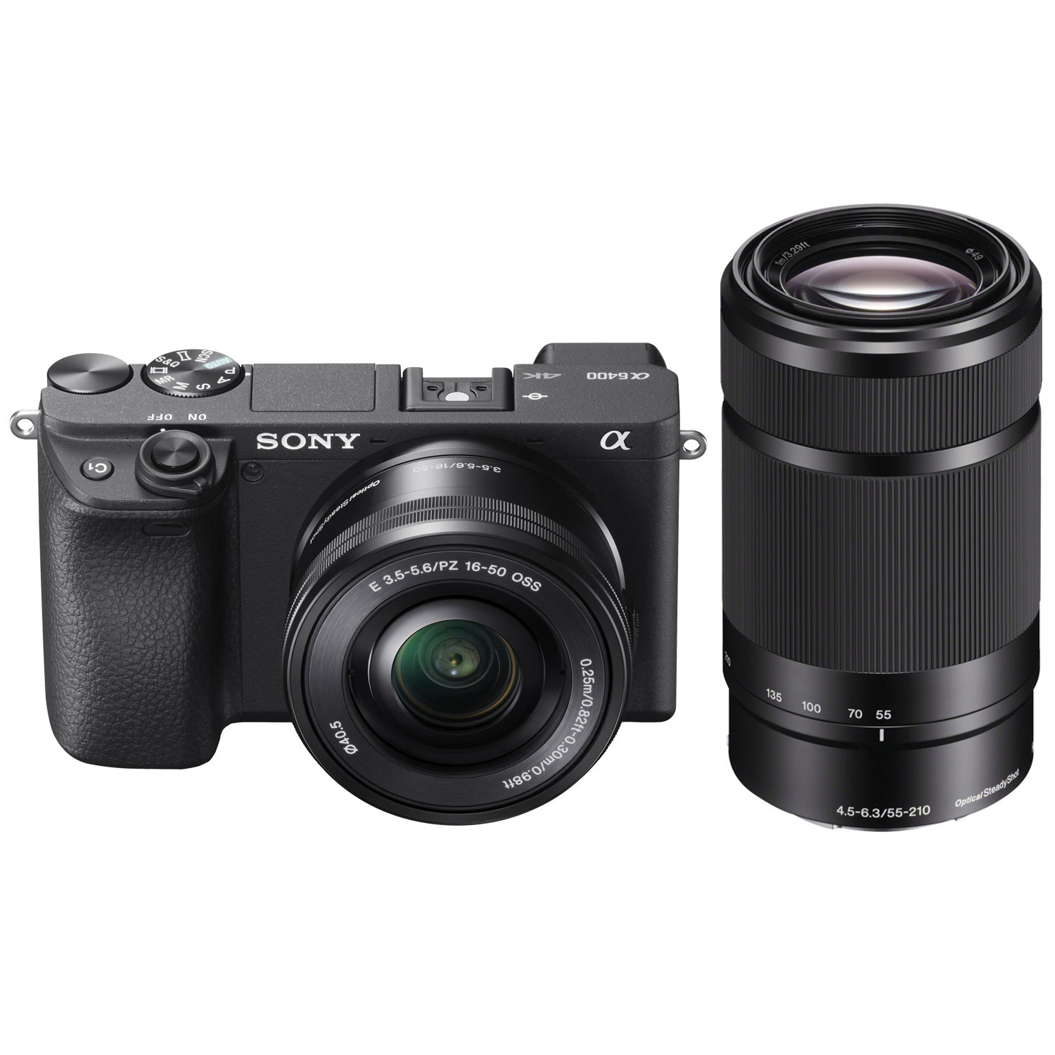 Sony a6400 Mirrorless Camera with 16-50mm/55-210mm Lenses