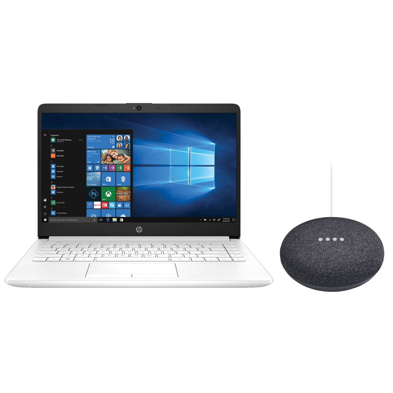 google home mini laptop