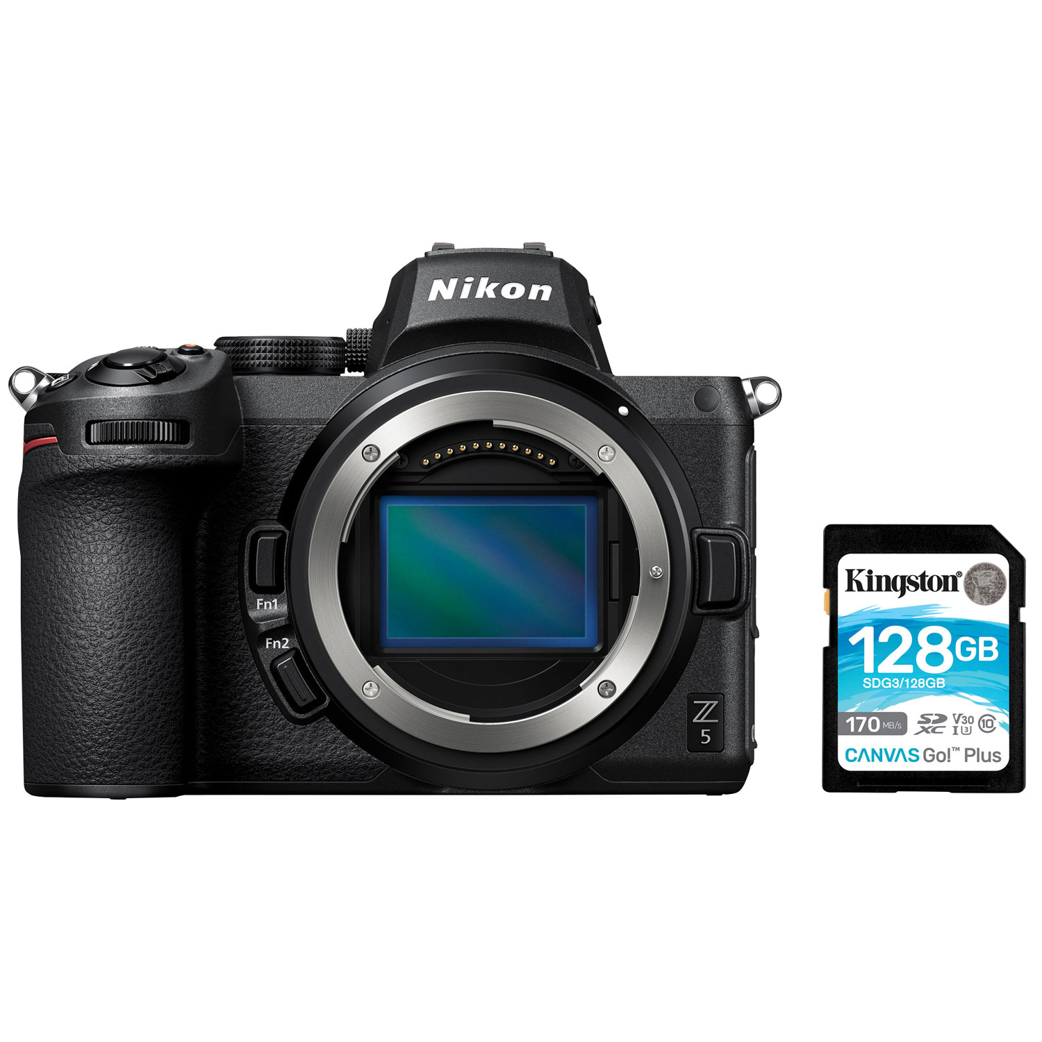 Nikon Z 5 Full-Frame Mirrorless Camera (Body Only) with 128GB Memory Card