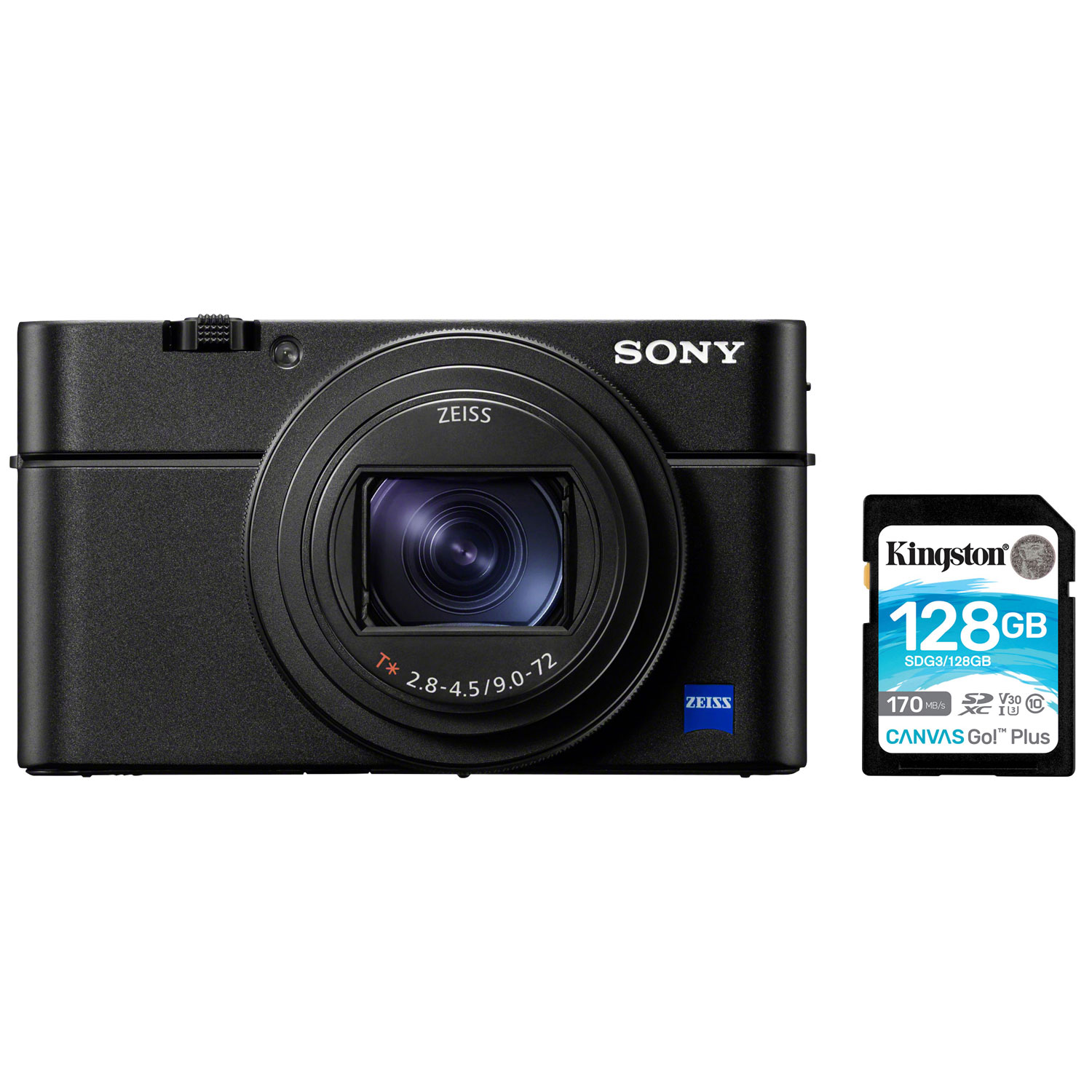 Sony Cyber-shot RX100 VII Vlogger 20.1MP 8x Optical Zoom Digital Camera w/ 128GB Memory Card