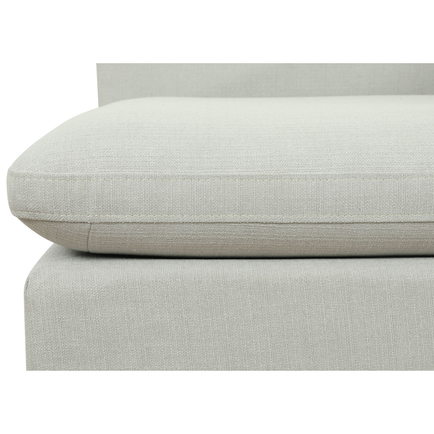 Sofas modulaires 4 pièces en polyester transitionnel Billie - Gris pâle